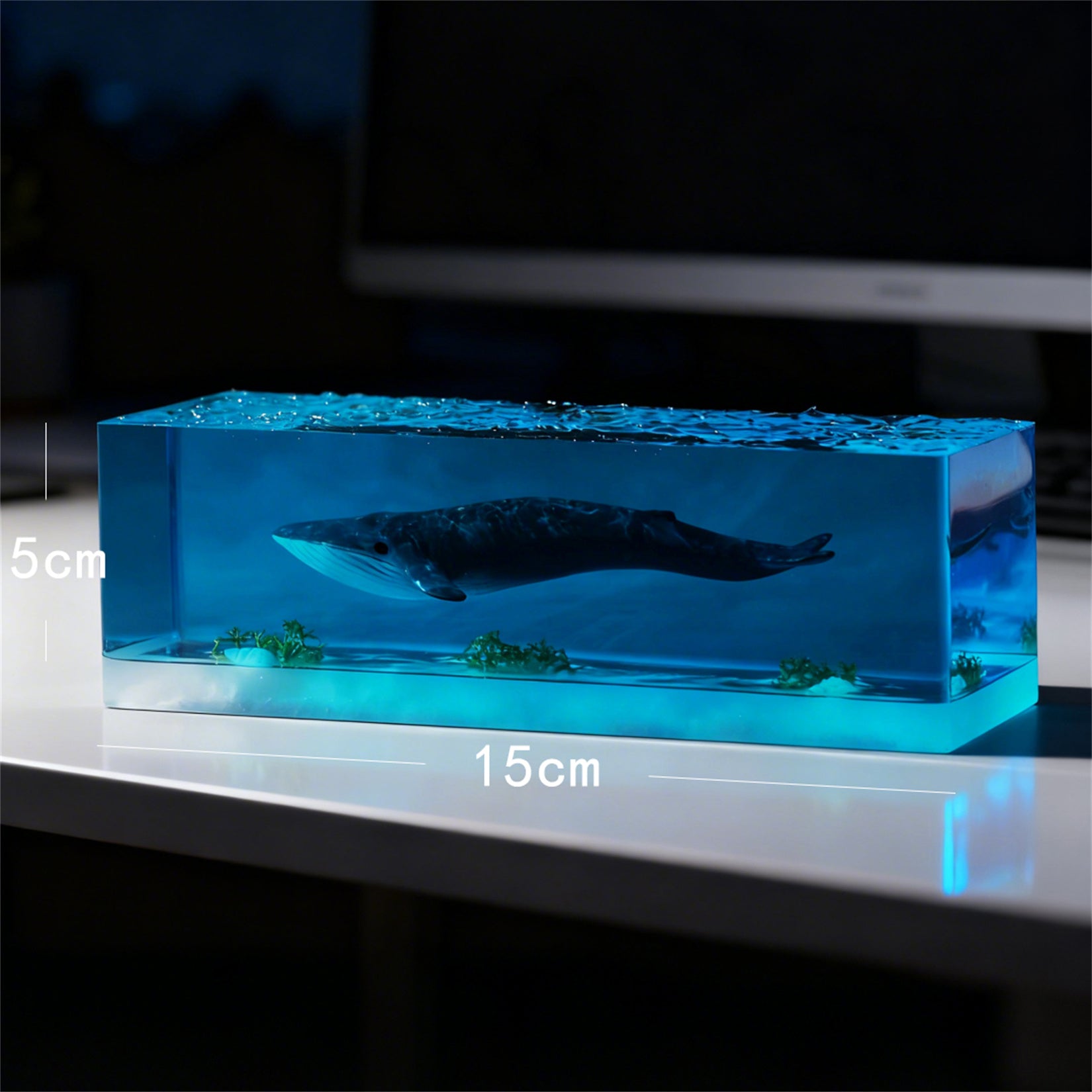 Blue Whale Megalodon Dolphin Resin Figurine