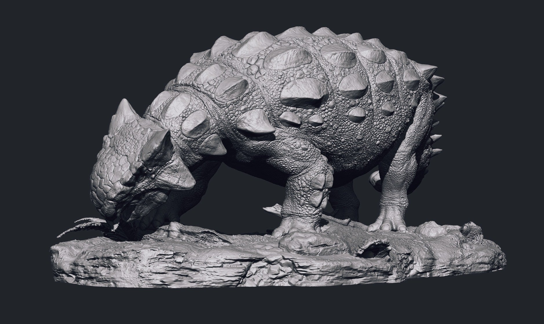 SHOWANNA 1:35 Scale Ankylosaurus STATUE