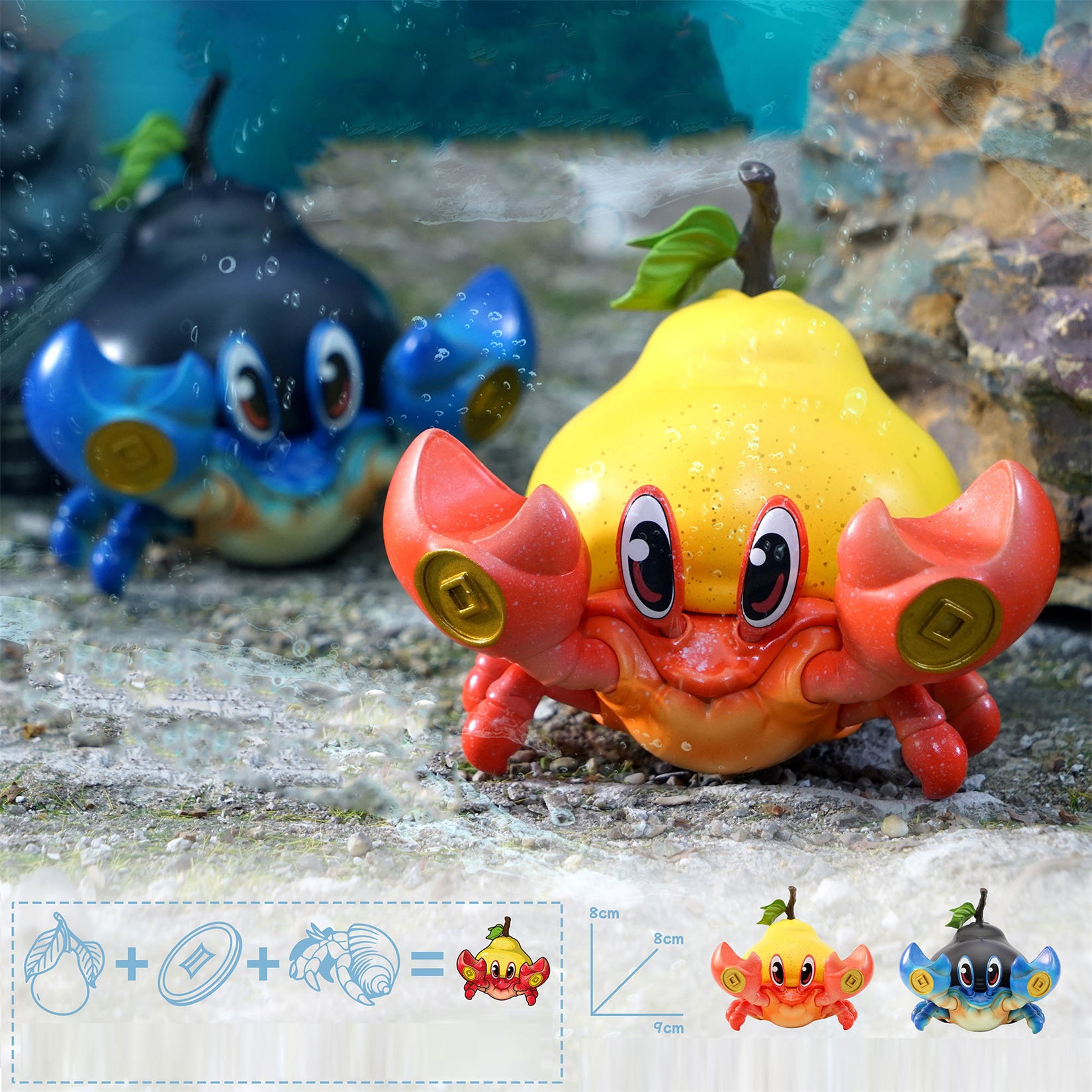 Einsiedlerkrebs Birnenmodell Kreative Figur