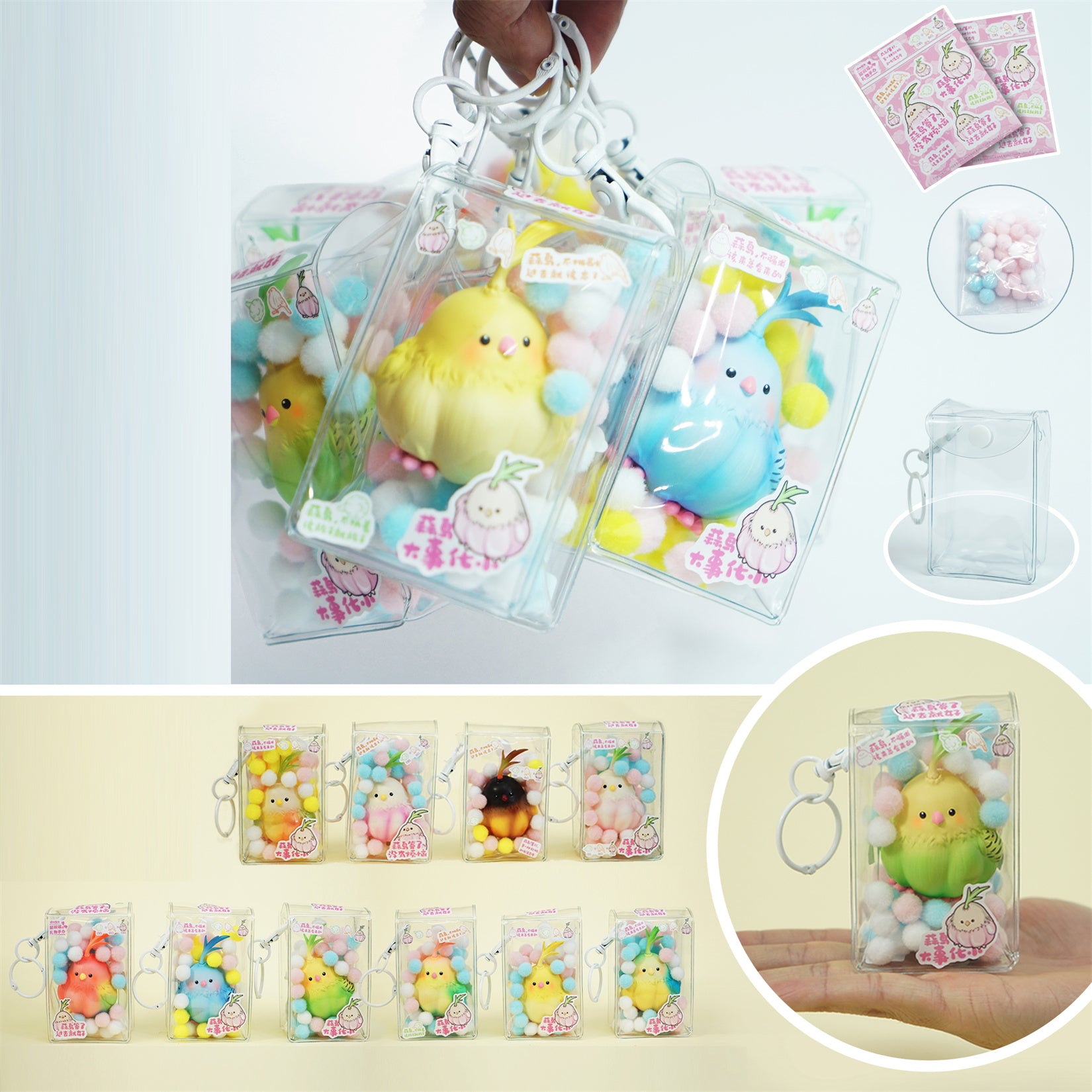 Modèle de charme d'oiseau à l'ail