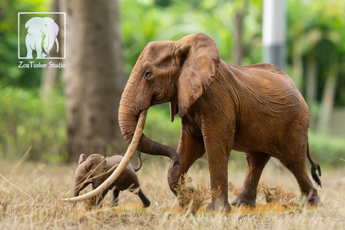 ZoaTusker Studio African Elephant Queen Dida Model