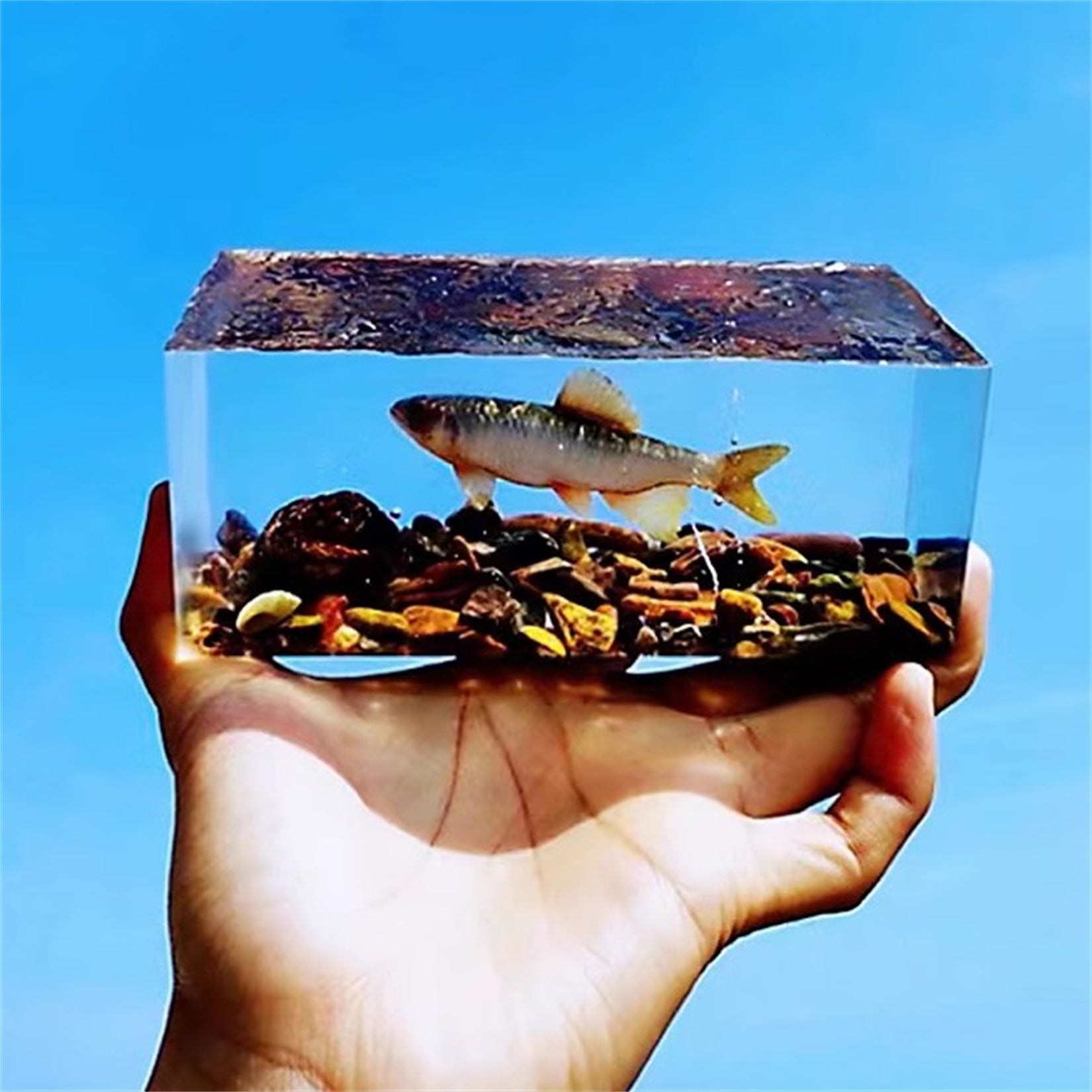 Ochetai Barbel Night Light Fish Figurine