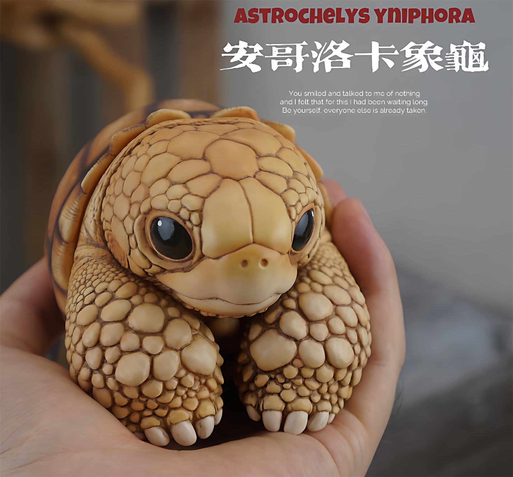 Common Snapping Turtle & Ploughshare Tortoise Figure