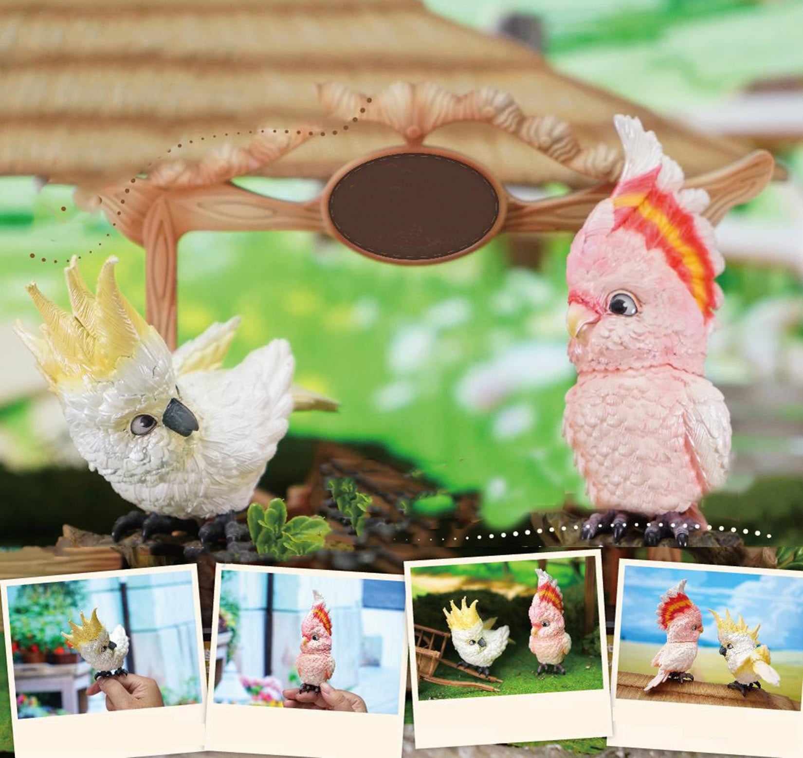 Cacatua Leadbeateri & Cacatua Galerita Parrot Model