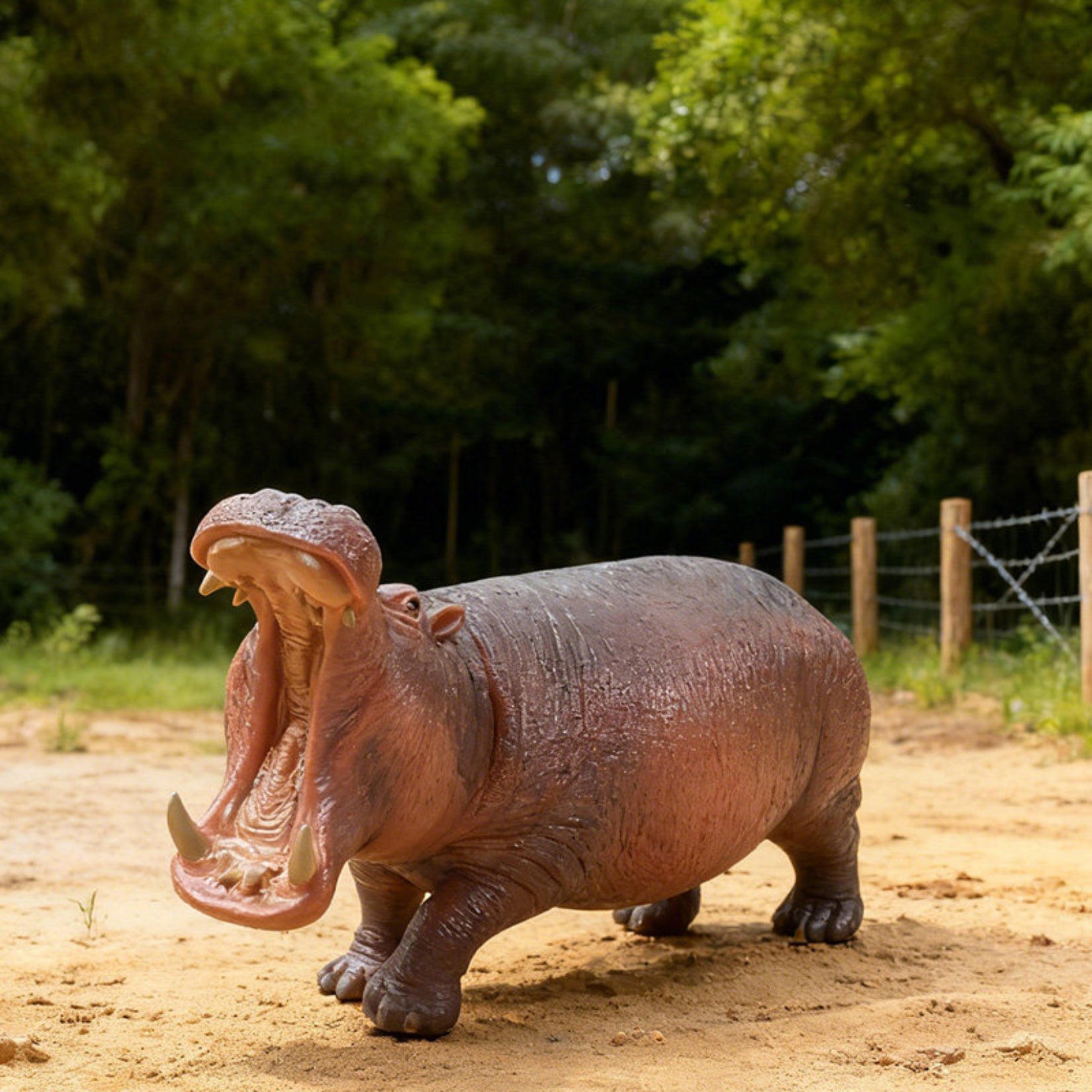 RECUR Hippopotamus Model Animal Figure Collector