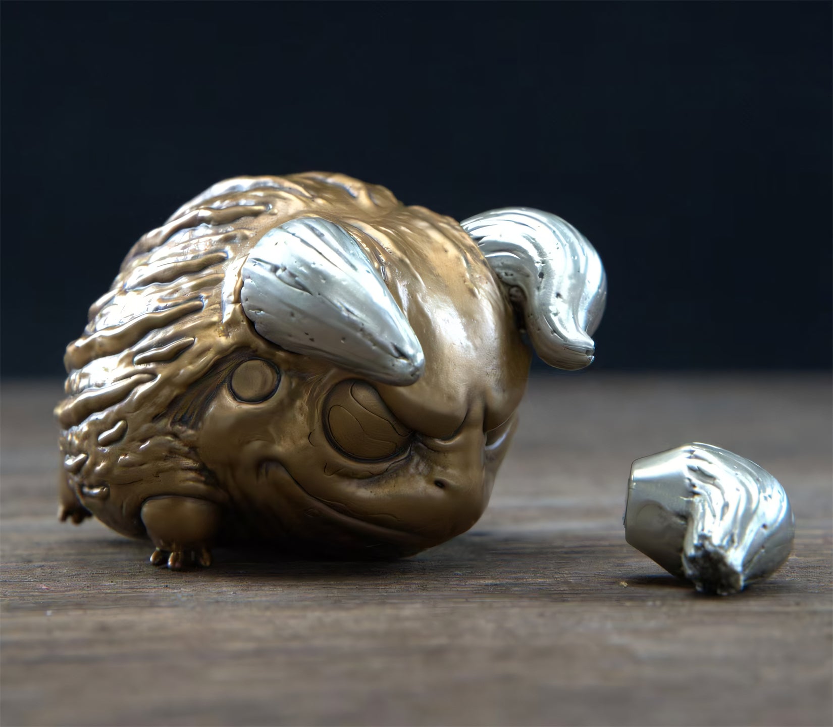 BOWUZHI Studio African bullfrog Bronze Model