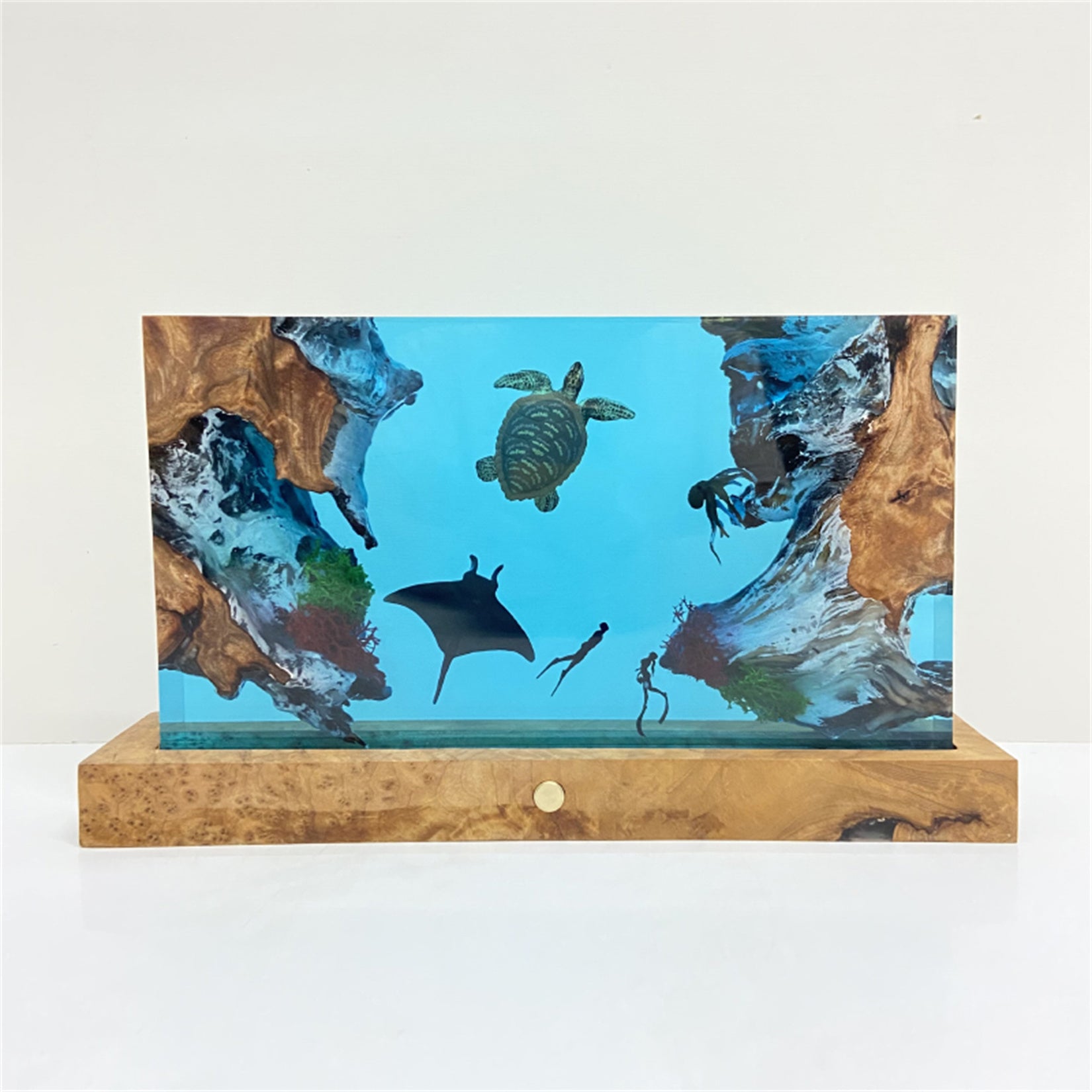 Resin Turtle Landscape Mini Nightlight Animals Figure