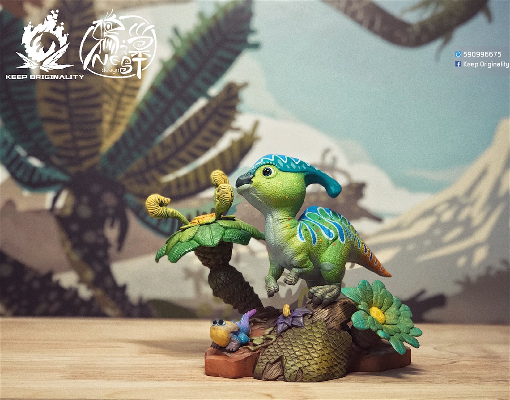 Parasaurolophus Dinosaur Model