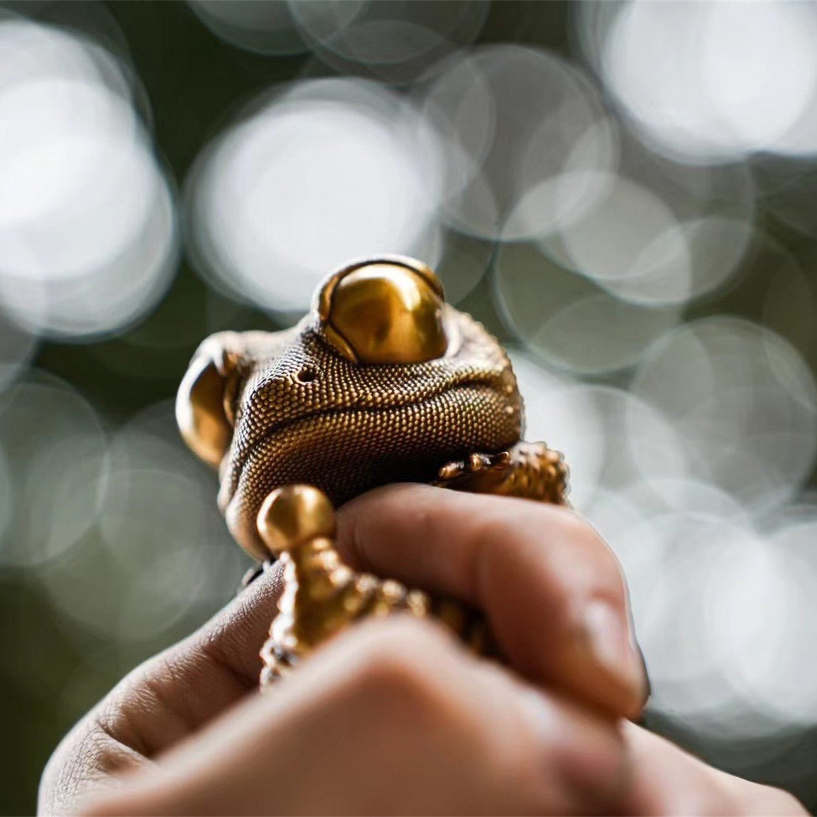 BOWUZHI Studio Bronze Gecko Figurines
