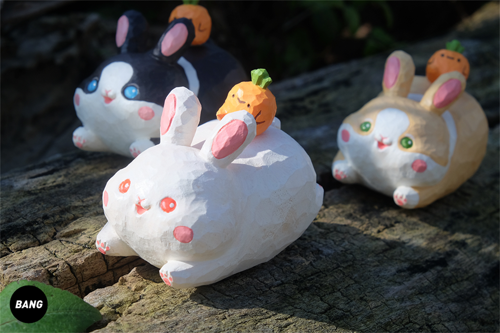 Kaninchen zieht Radieschen-Modell