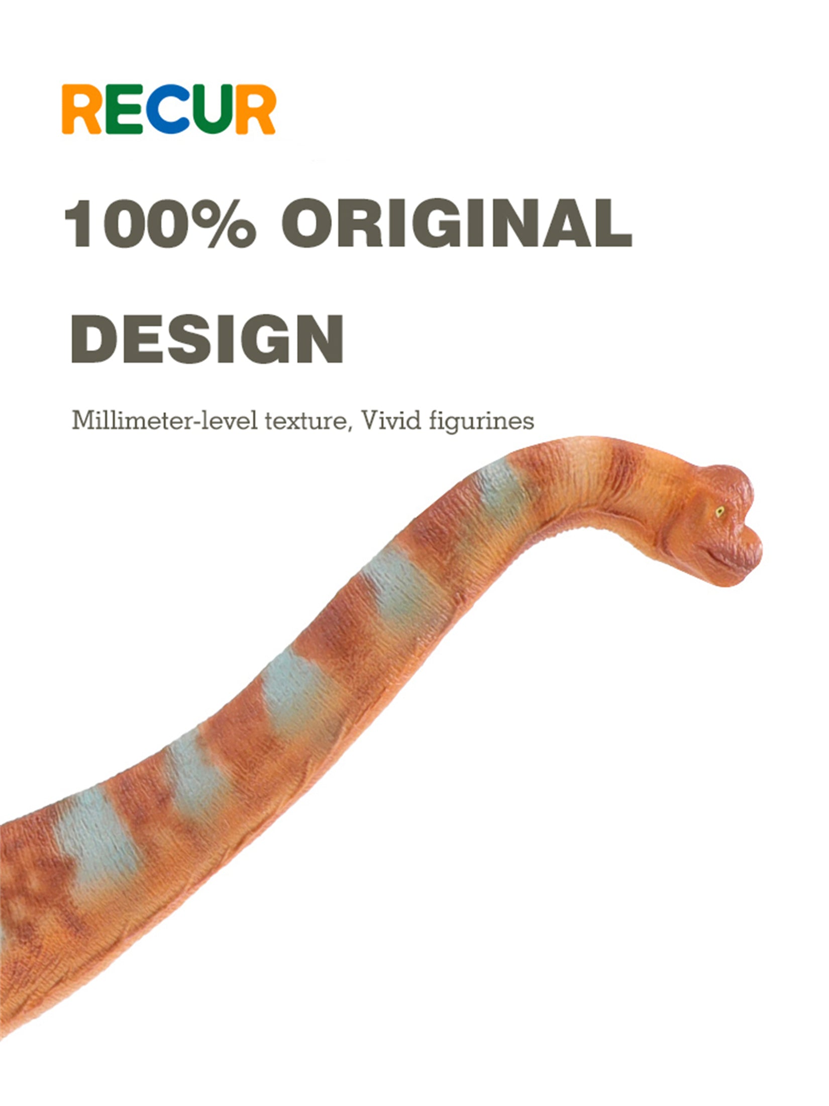 RECUR 1:65 Scale Brachiosaurus Elmer Model