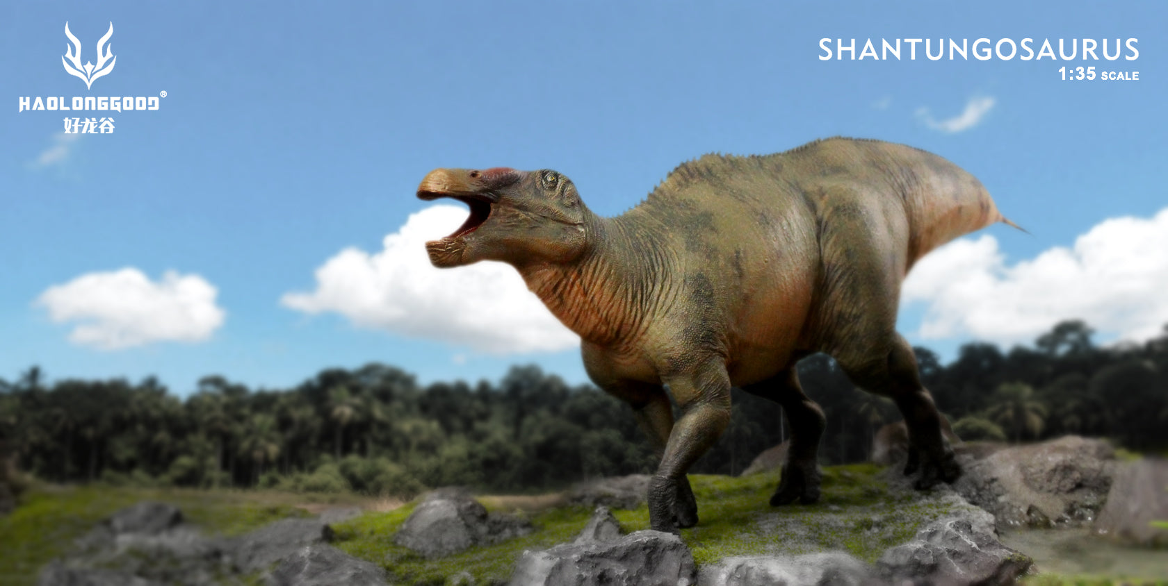 HAOLONGGOOD 1:35 Scale Shantungosaurus Model