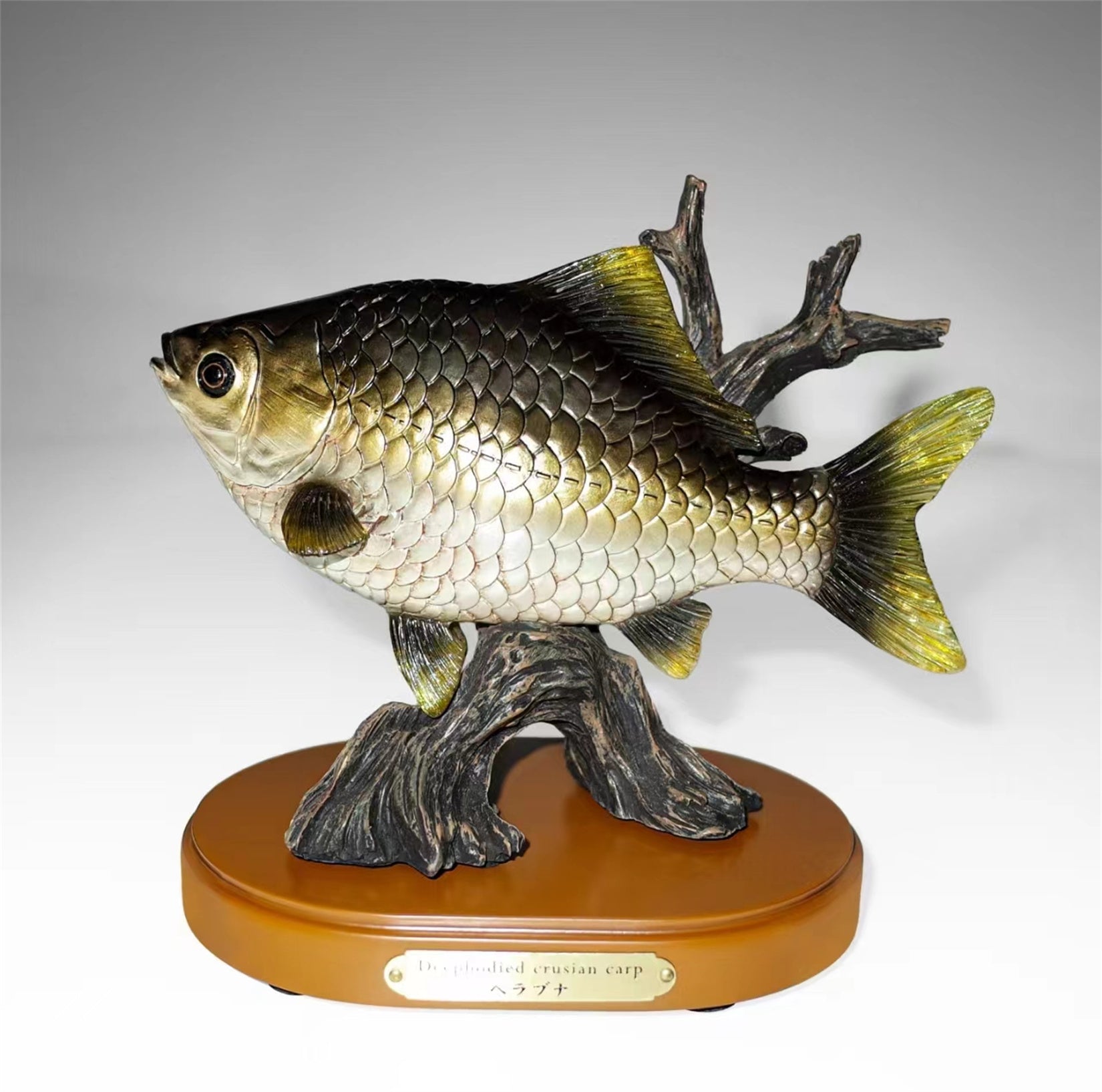 1:2 Scale Common Carp Model Fish Animal Figure Decor