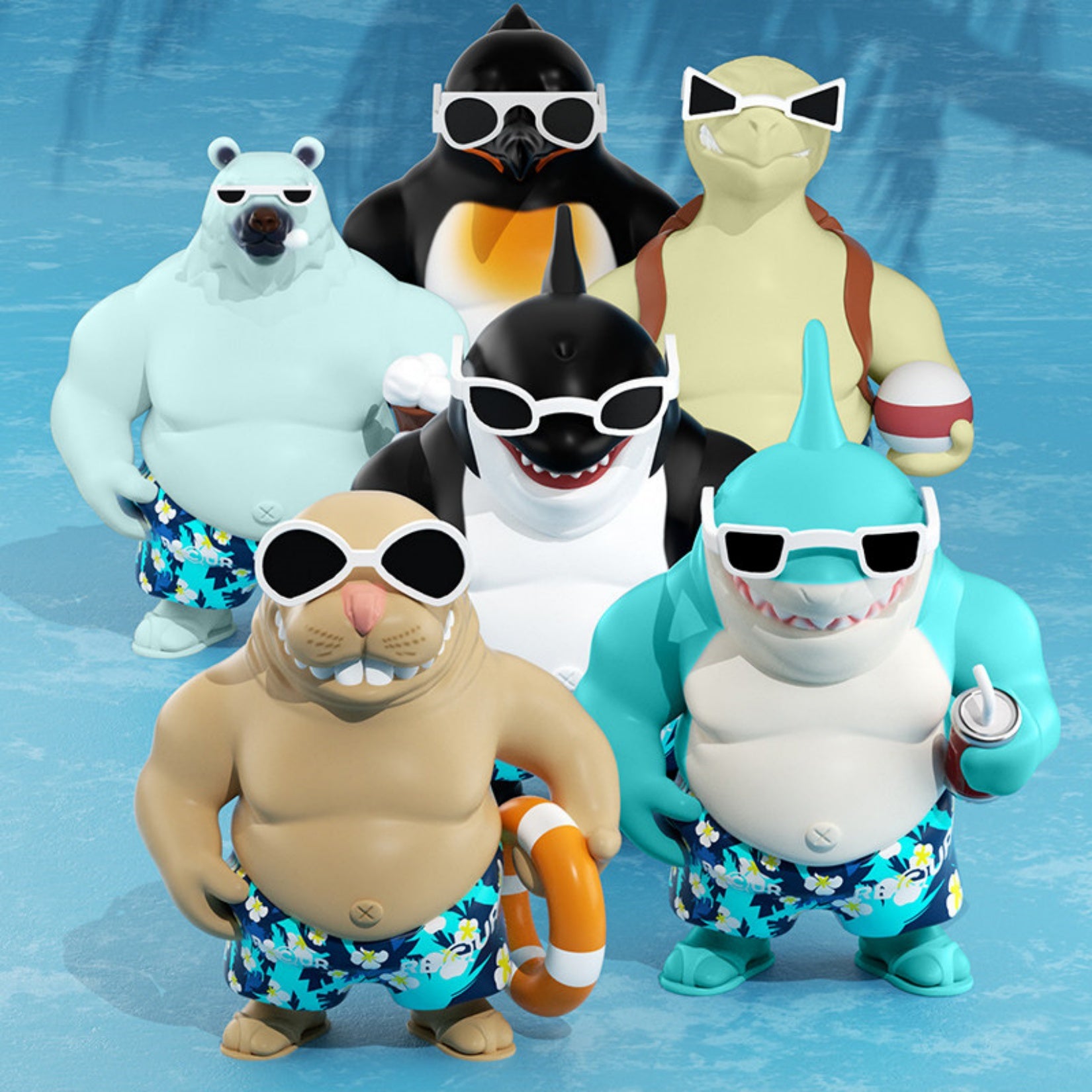 RECUR Ocean Animal Orament Home Decor