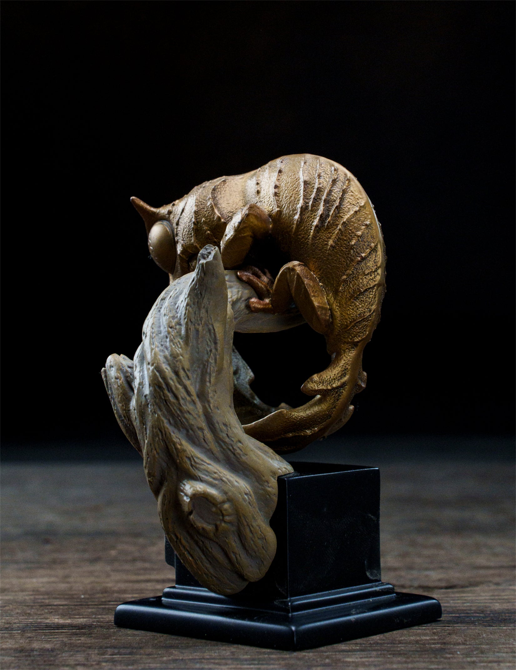 BOWUZHI Studio Leaf-Tailed Gecko Bronze Sculpture