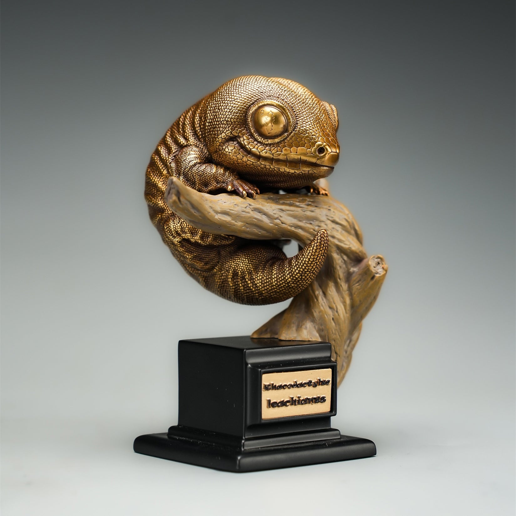 BOWUZHI Studio Bronze Gecko Figurines