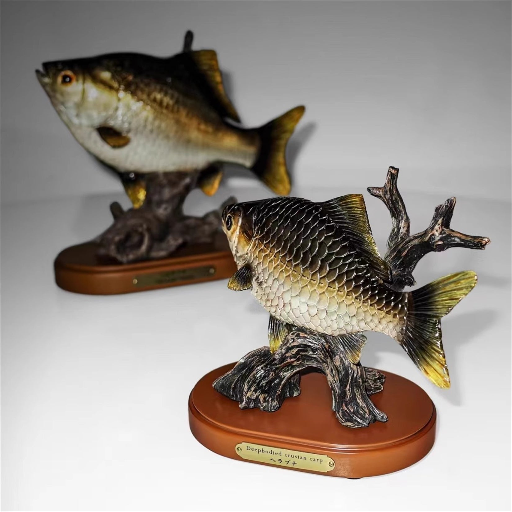 1:2 Scale Common Carp Model Fish Animal Figure Decor