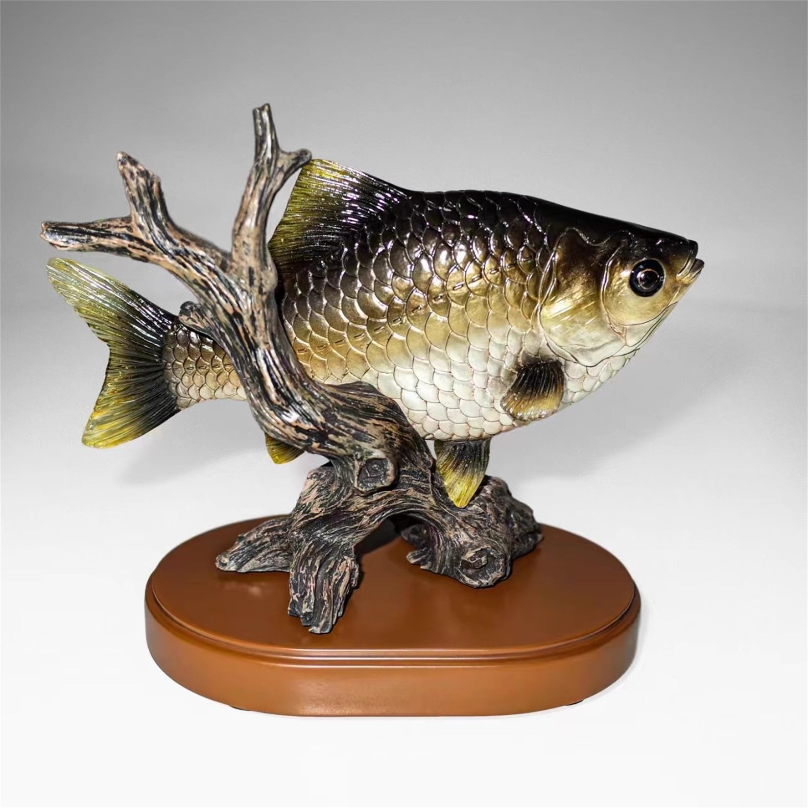 1:2 Scale Common Carp Model Fish Animal Figure Decor