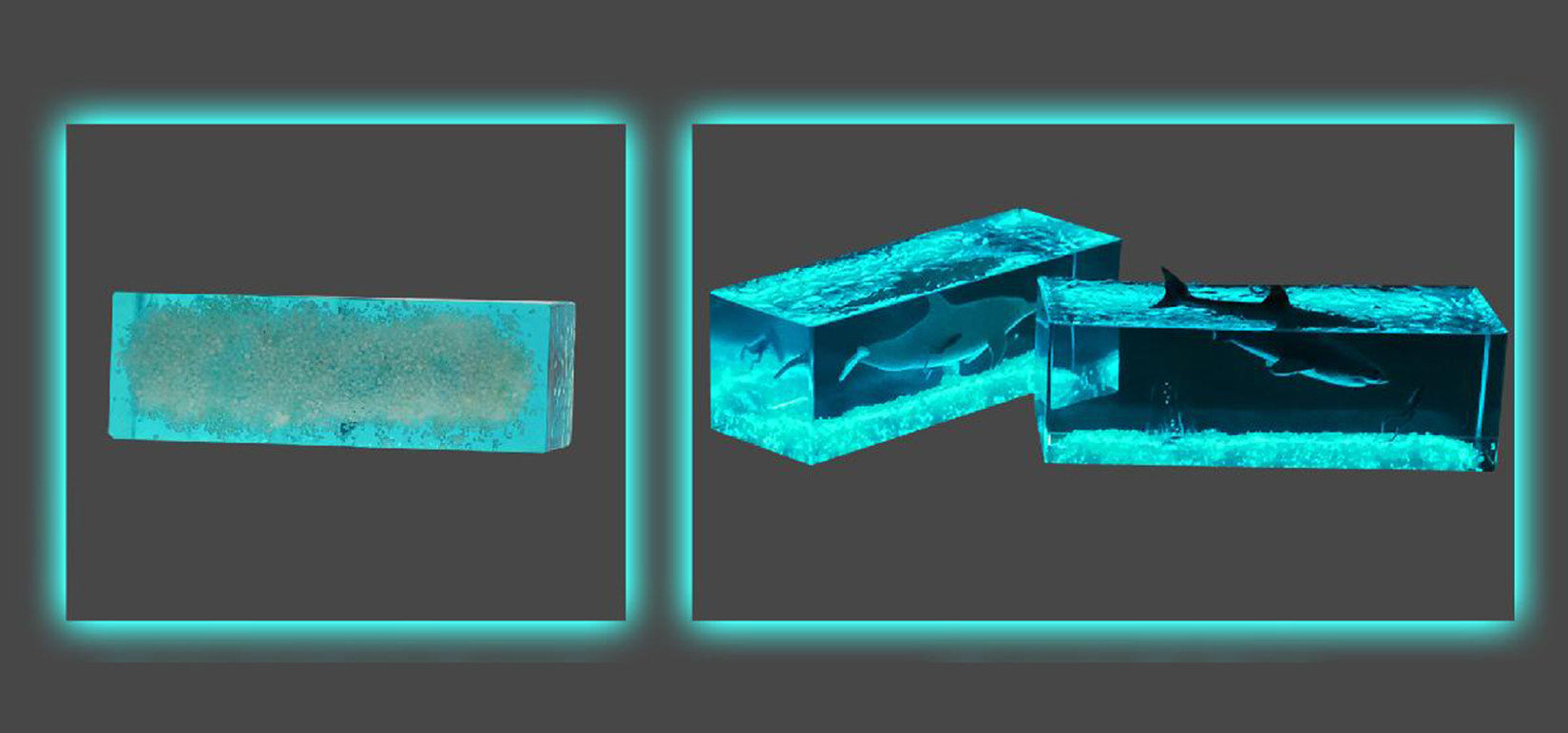 Blue Whale Megalodon Dolphin Resin Figurine