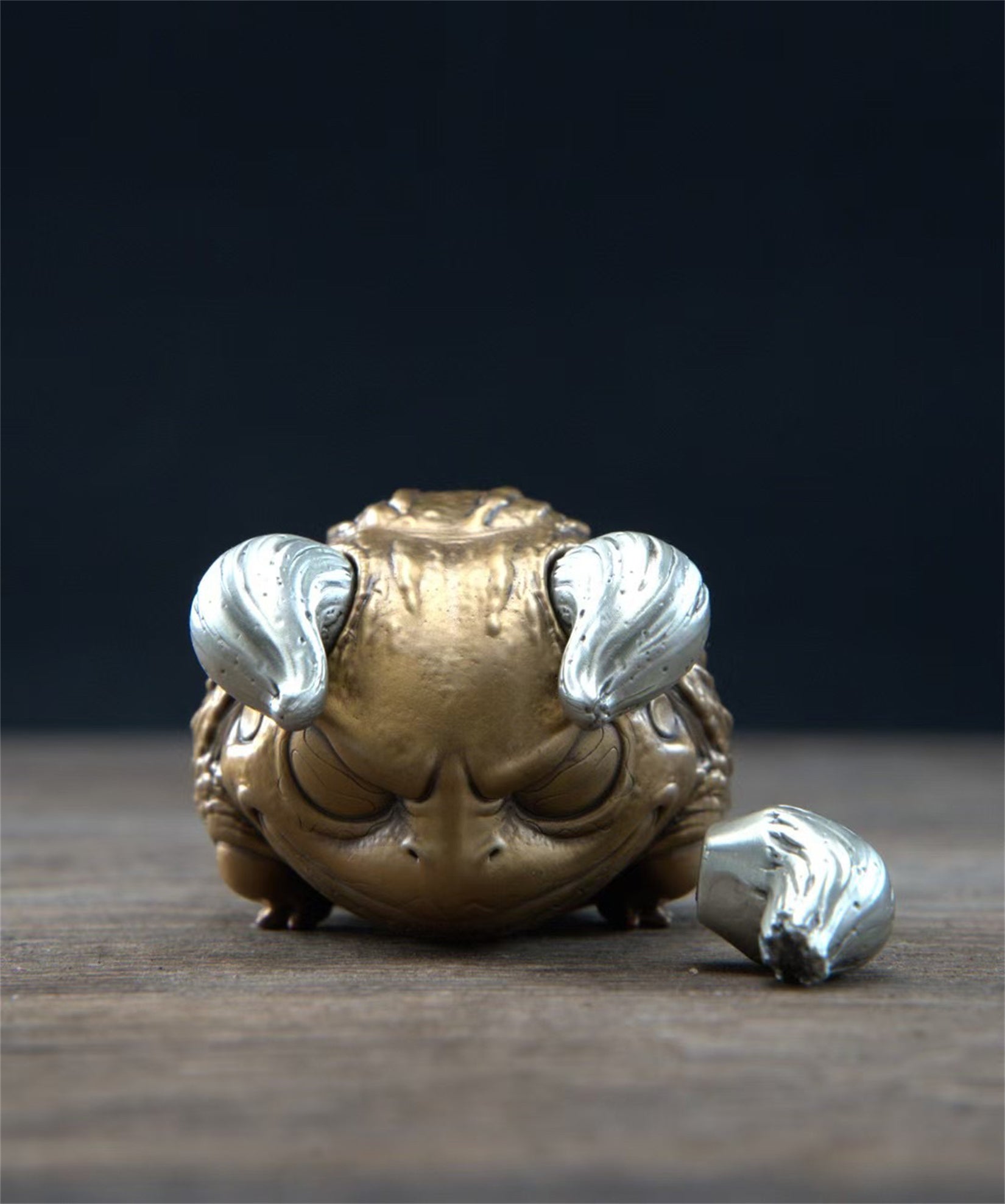 BOWUZHI Studio African bullfrog Bronze Model