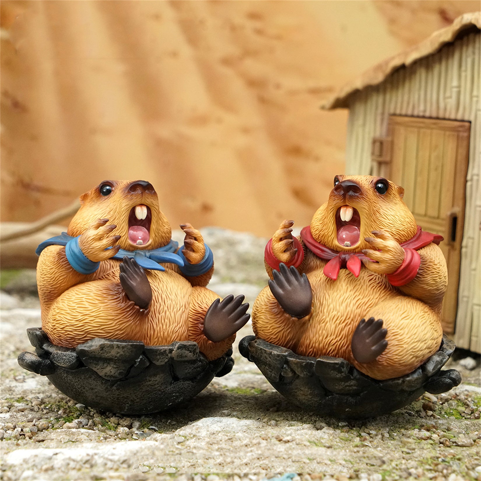 Marmots Model Resin Figure
