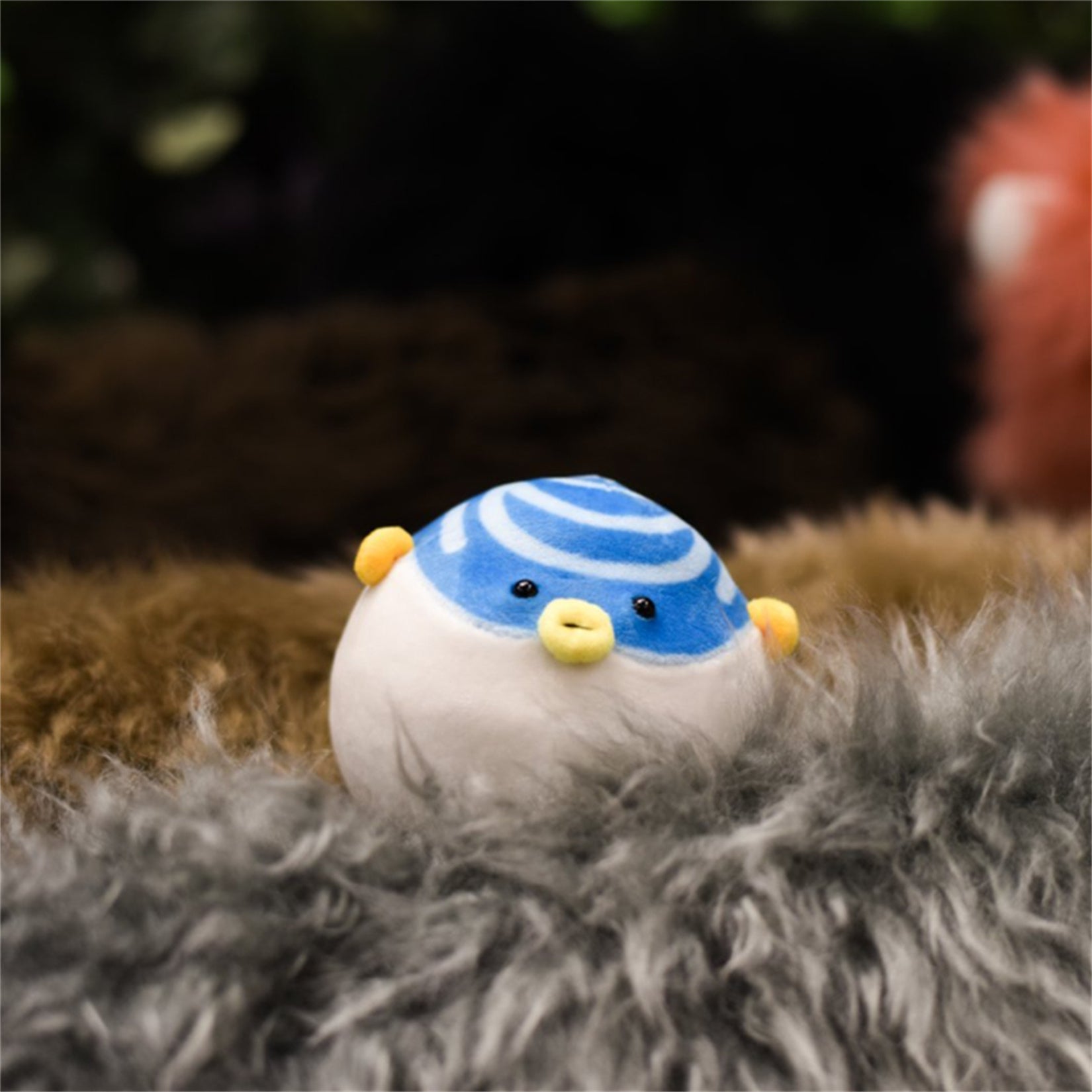 Yellowfin Pufferfish Soft Animal Figure