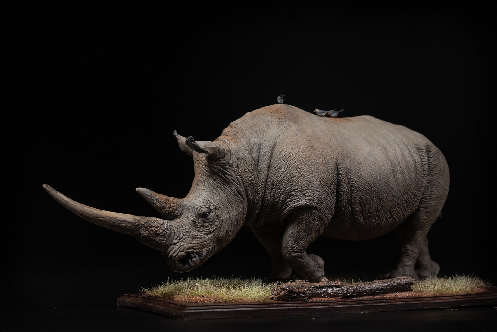 De CLAY Studio White rhinoceros Model