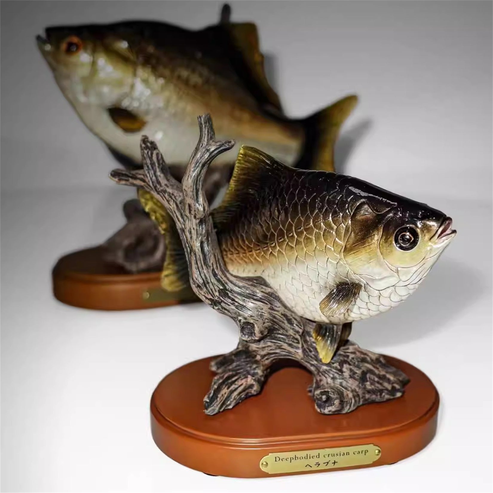 1:2 Scale Common Carp Model Fish Animal Figure Decor