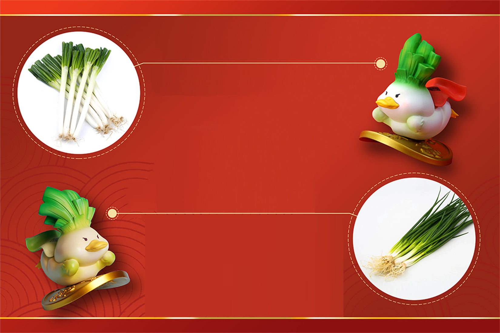 Figurine de canard porte-bonheur en résine