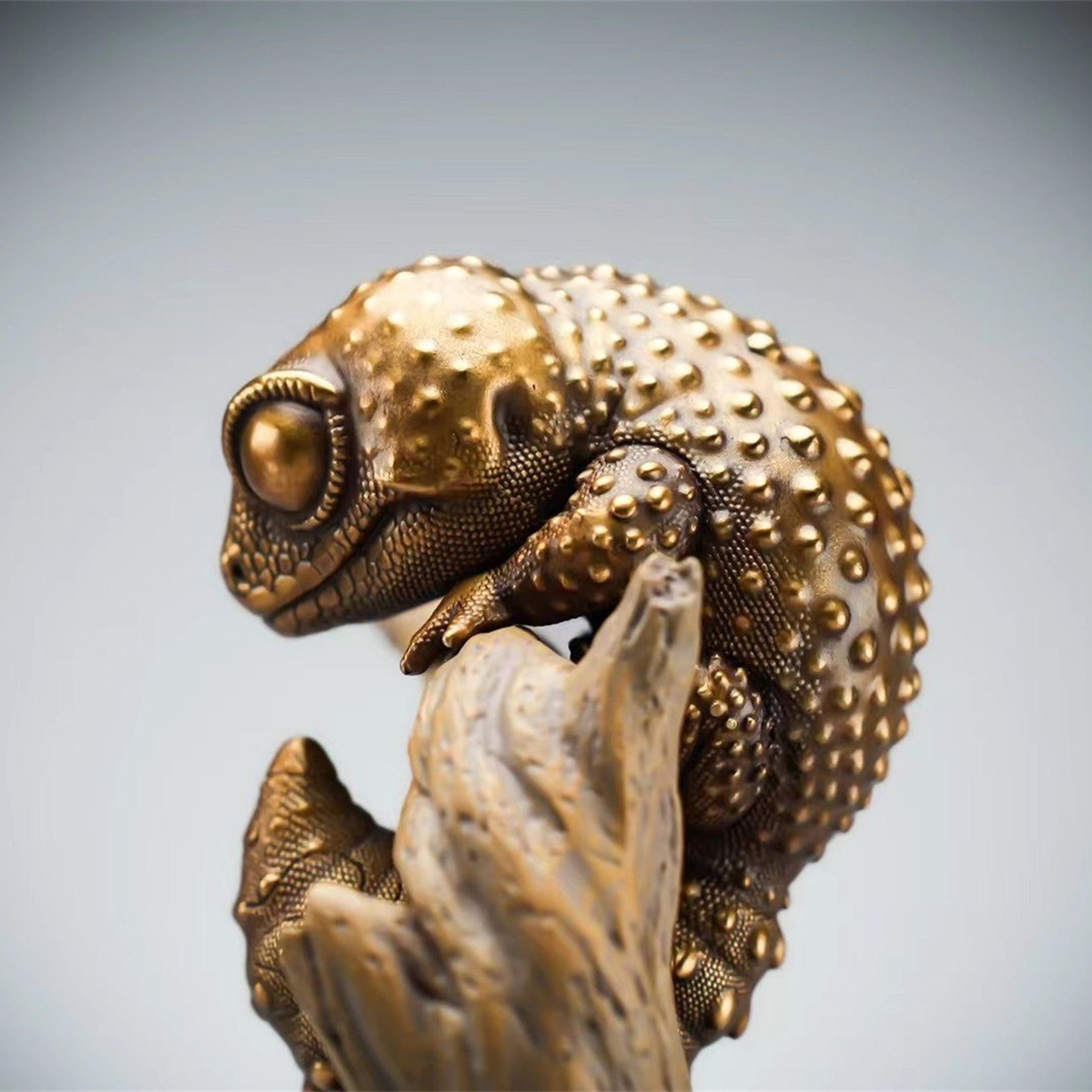 BOWUZHI Studio Bronze Gecko Figurines