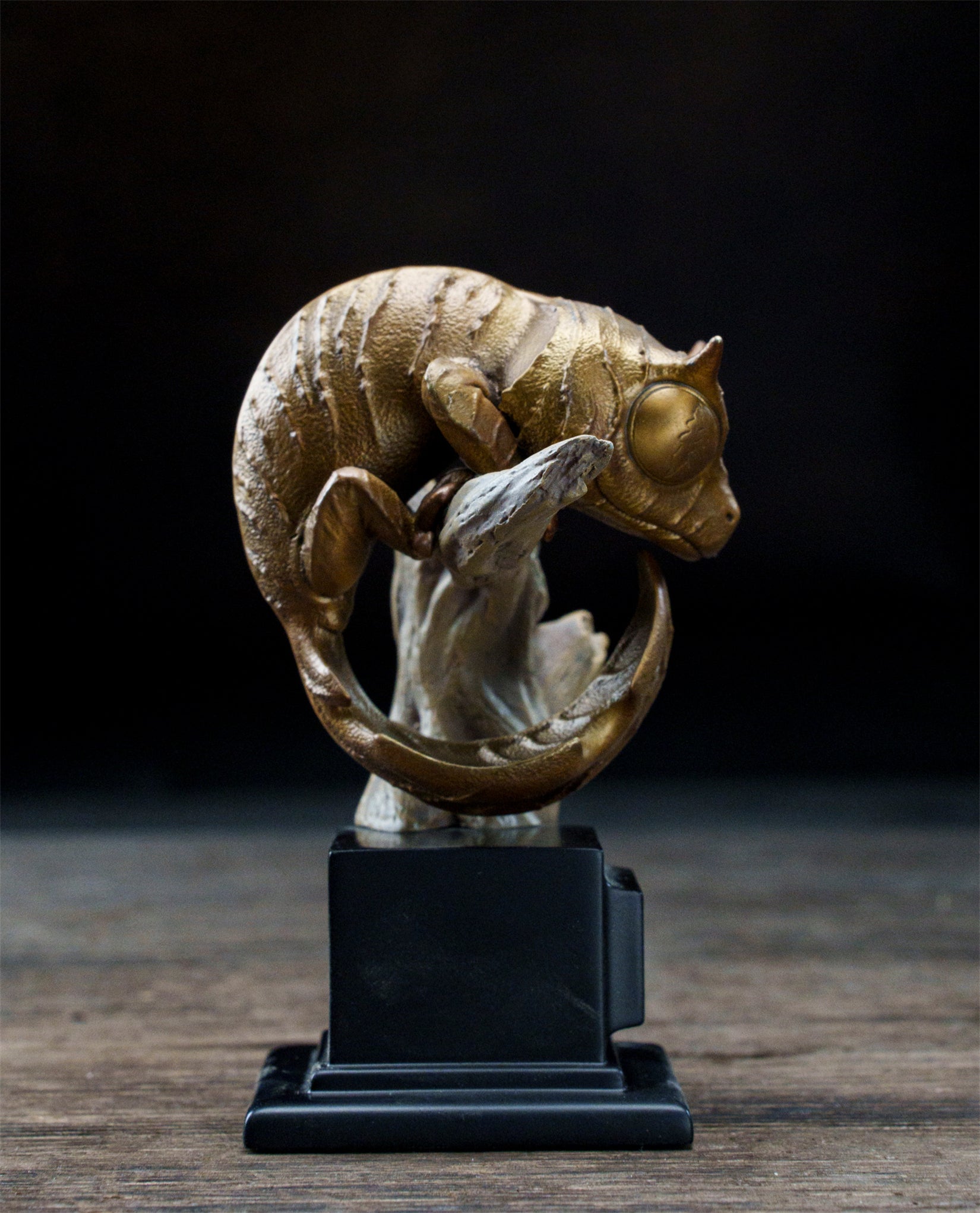 BOWUZHI Studio Leaf-Tailed Gecko Bronze Sculpture