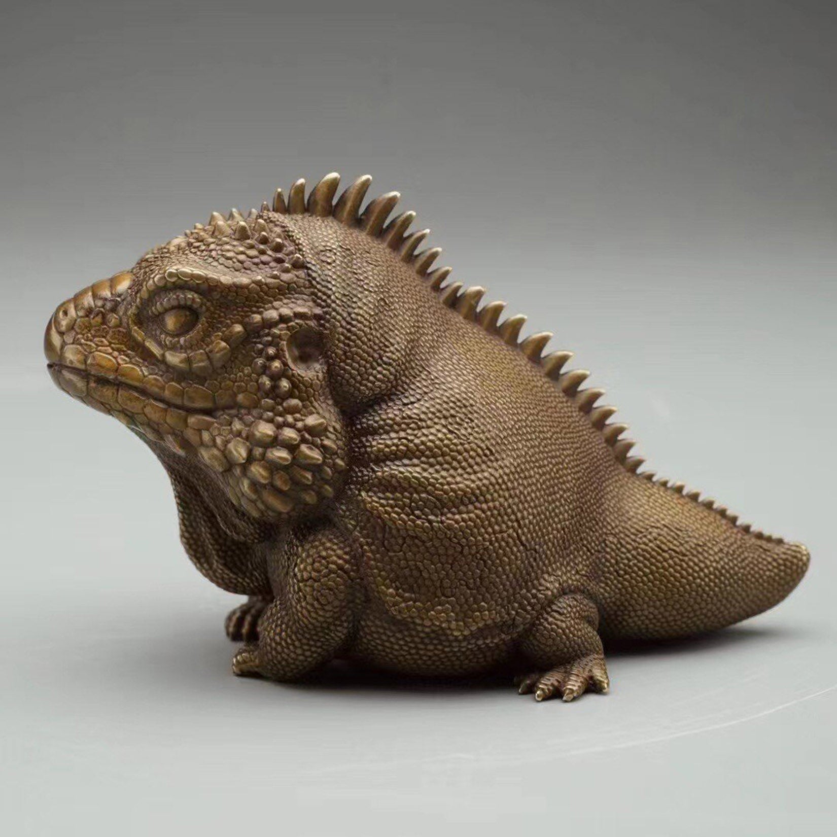 BOWUZHI Studio Bronze Cyclura lewisi Model