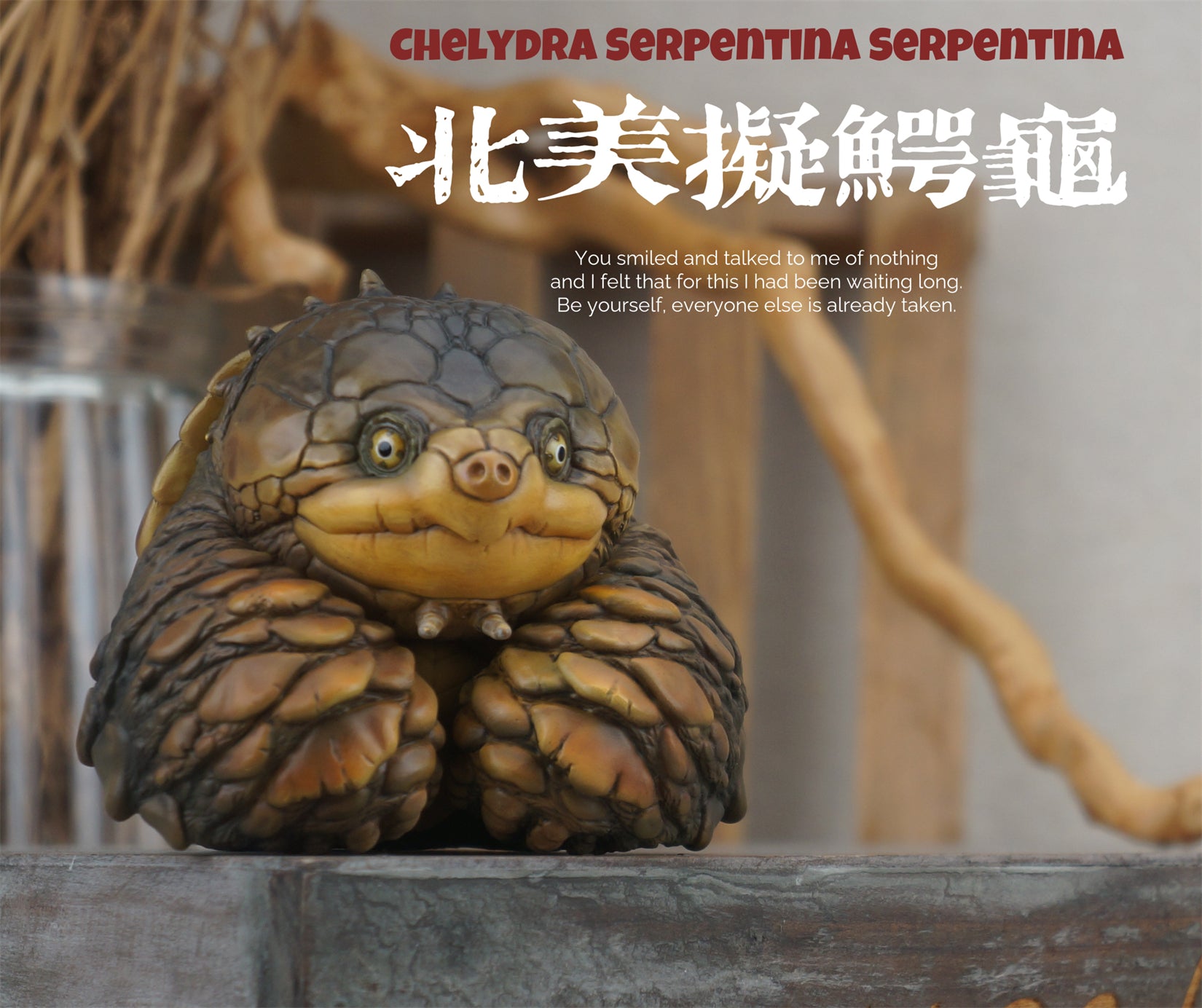 Common Snapping Turtle & Ploughshare Tortoise Figure