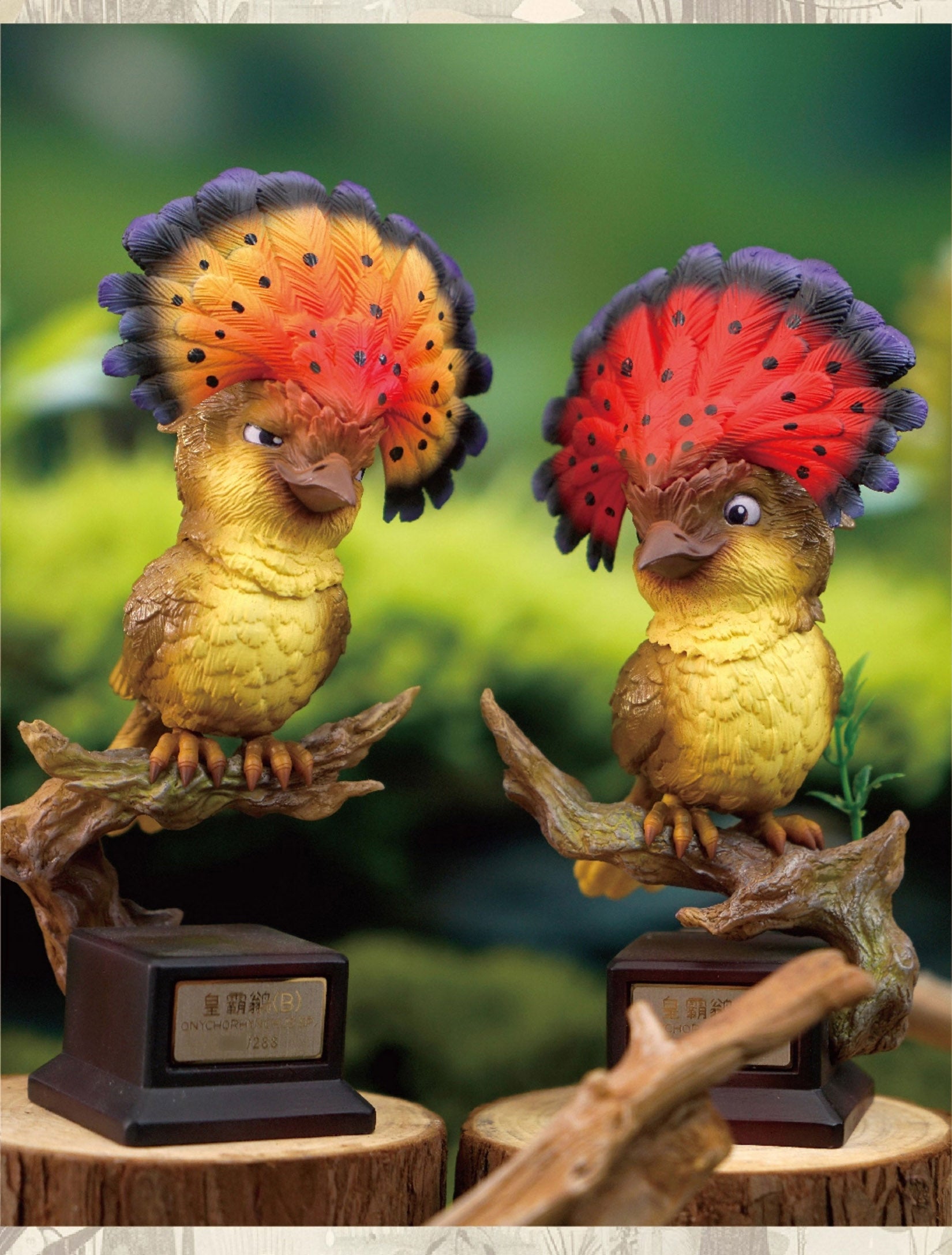 Onychorhynchus Coronatus Model Resin Bird Figure