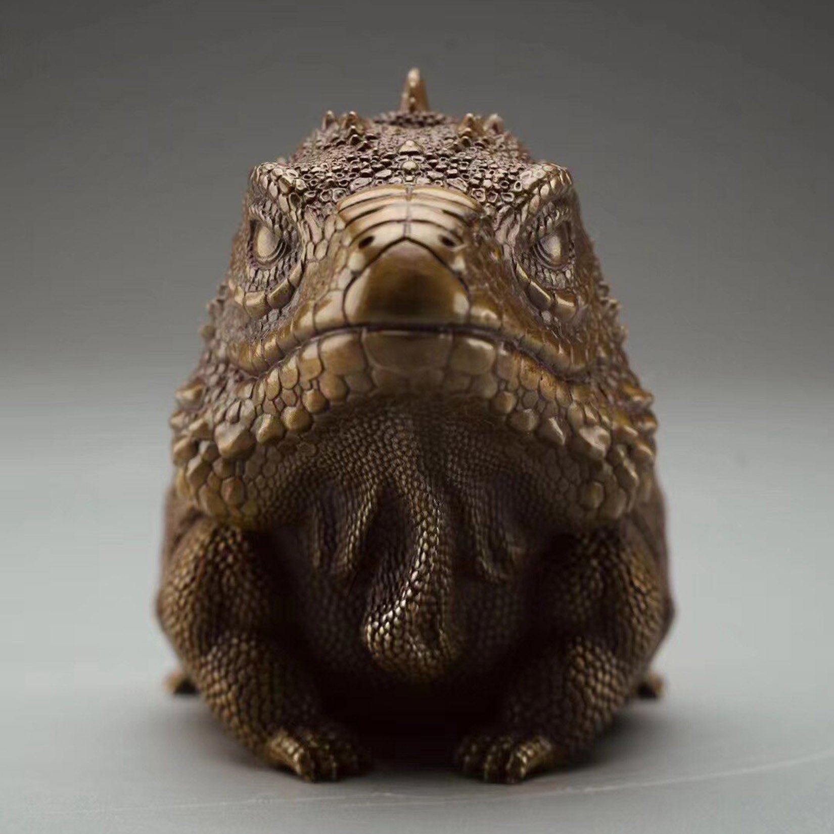 BOWUZHI Studio Bronze Cyclura lewisi Model