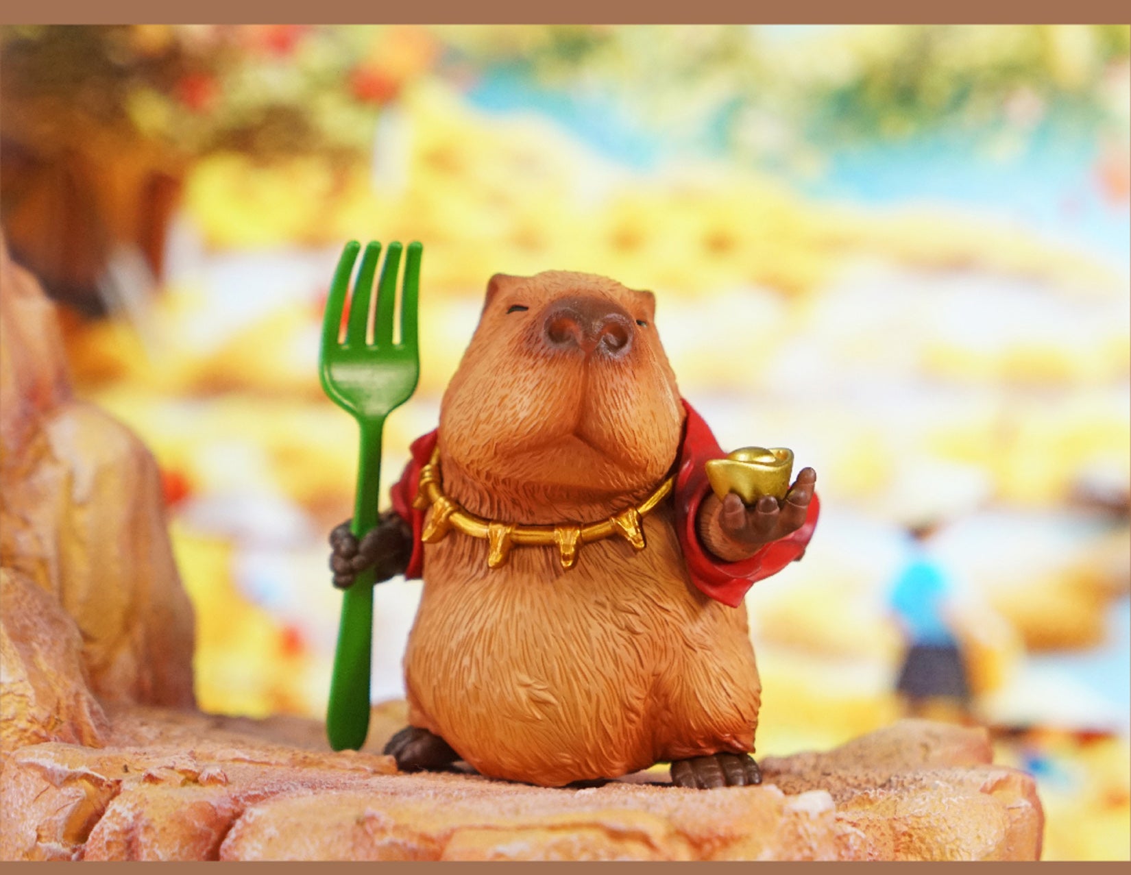 Capybara Figurine Cute Resin Animal Decor