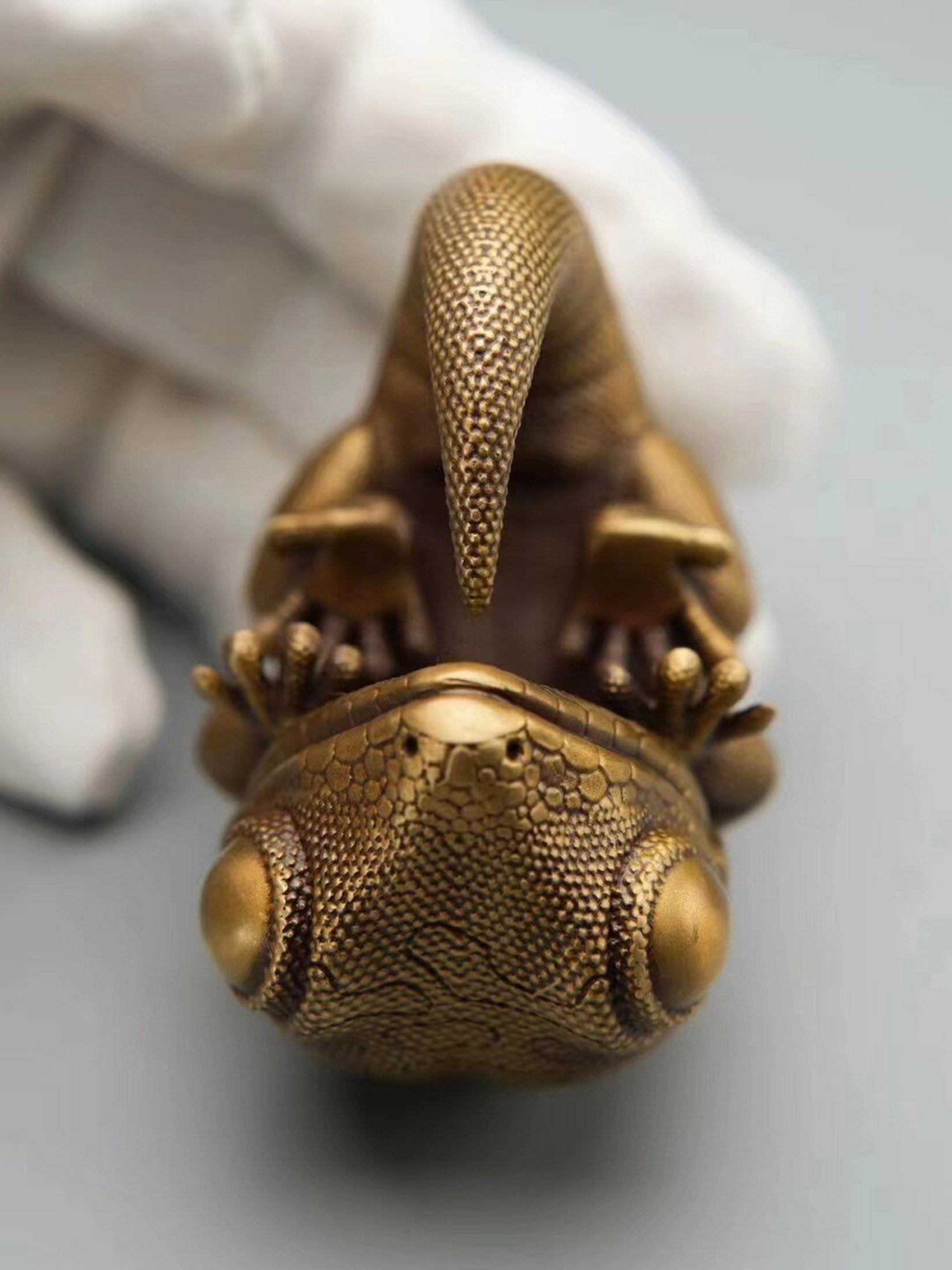 BOWUZHI Studio Bronze Geckos Model