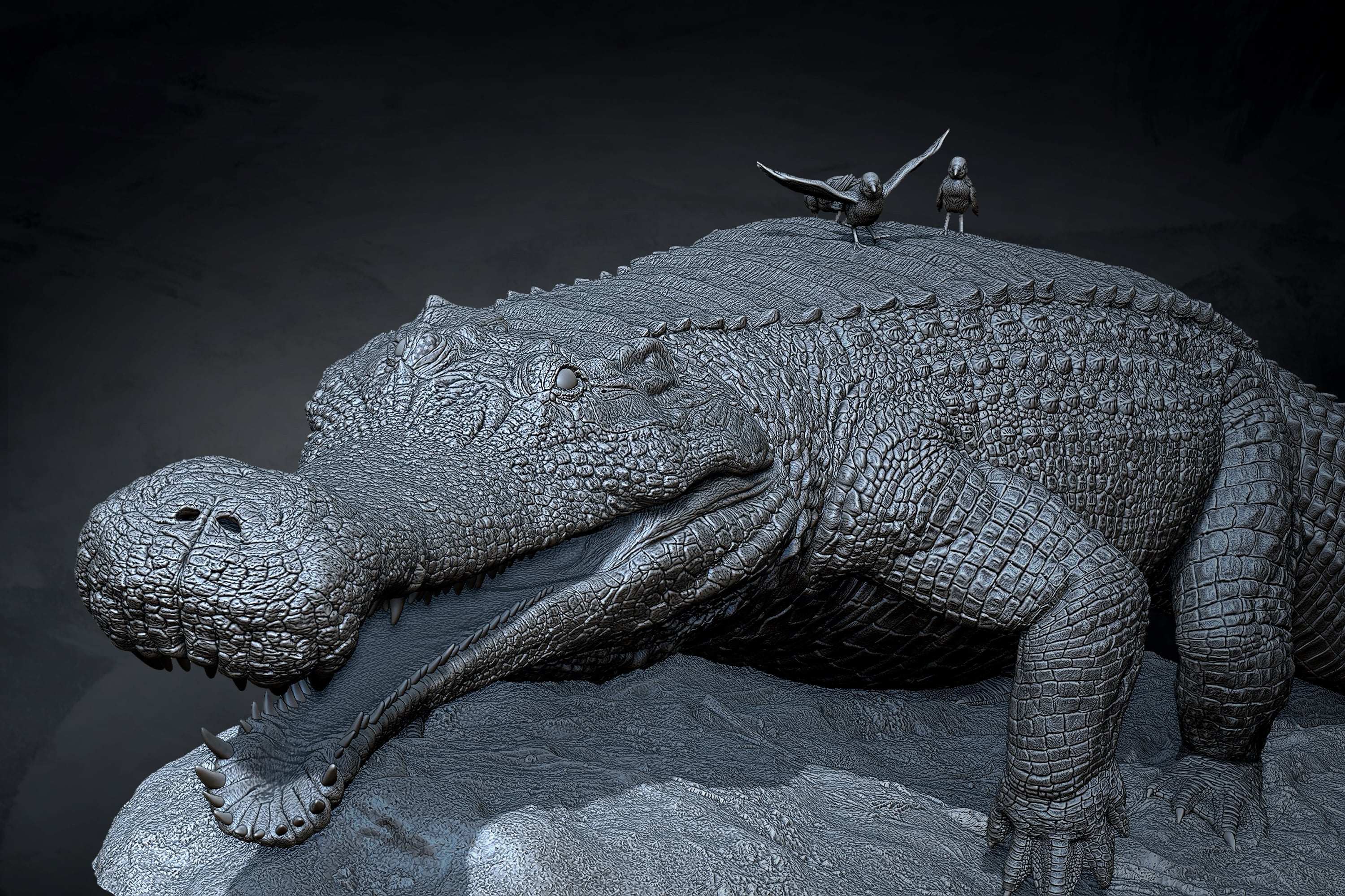 Anningpale 1:18 Scale Sarcosuchus imperator Model
