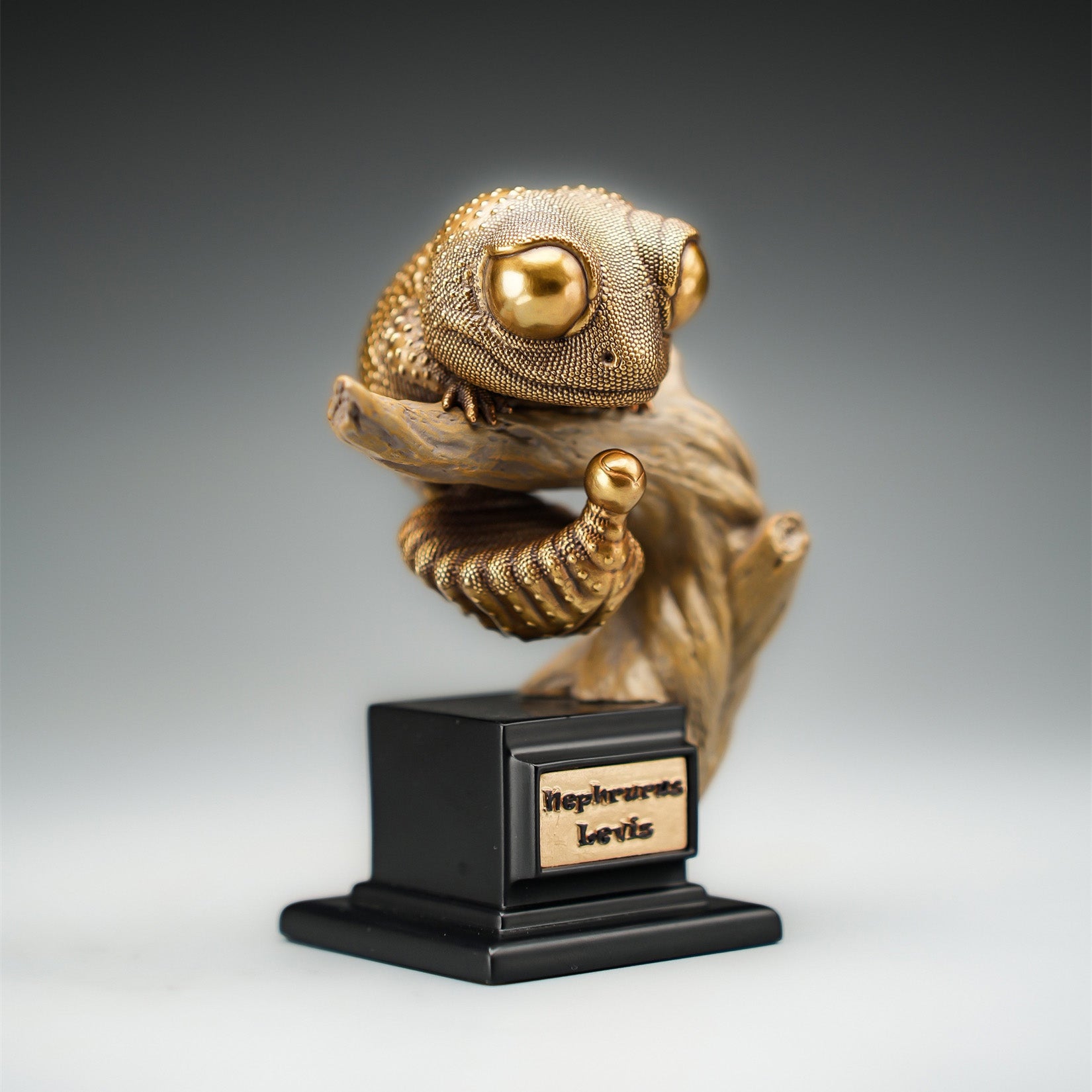 BOWUZHI Studio Bronze Gecko Figurines