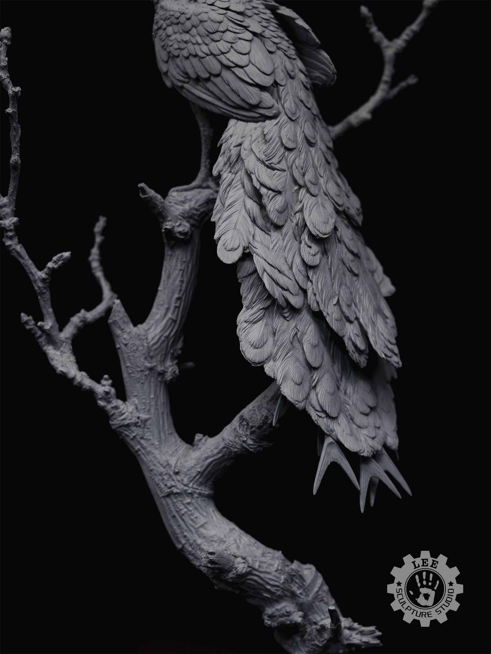 Lee 1/10 Scale Green Peafowl Scene Model