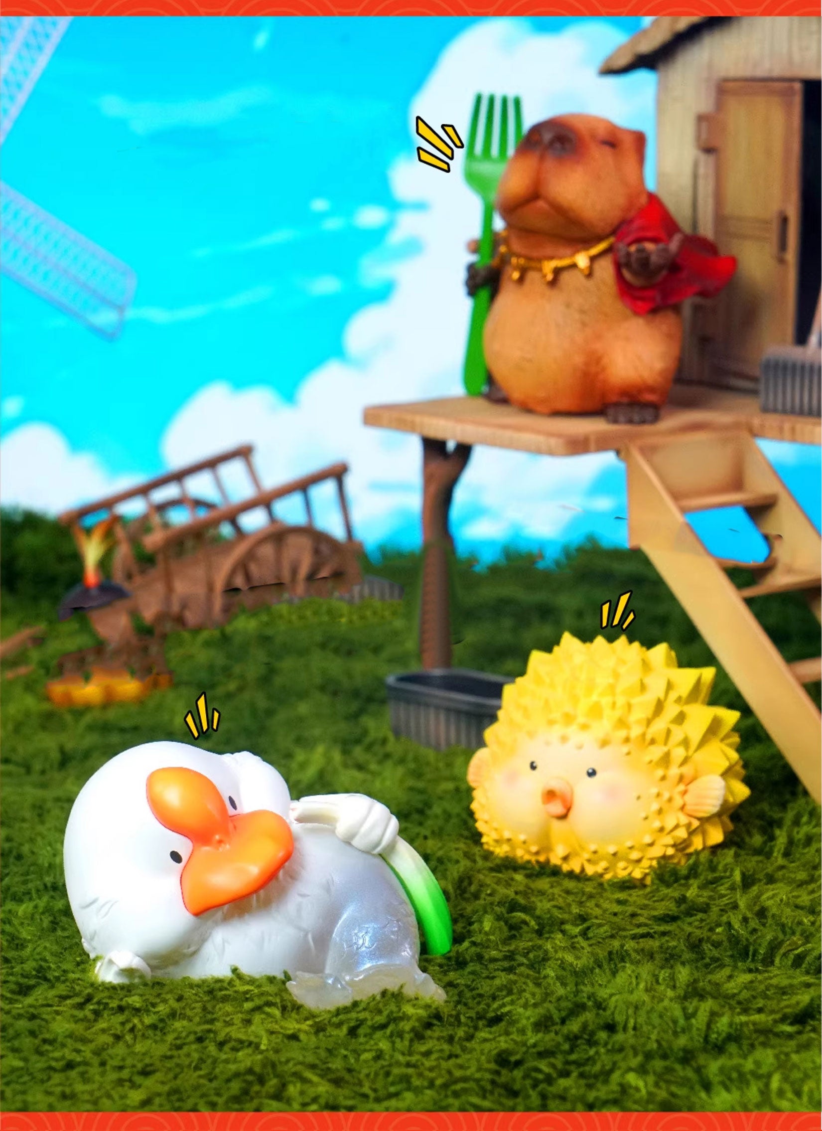 Lucky Duck Statue Animal Figure