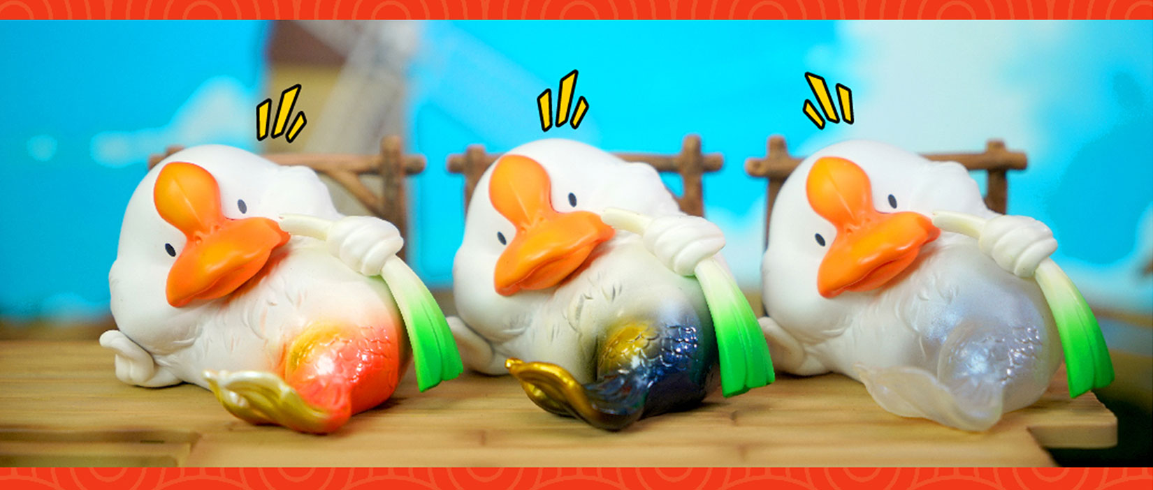 Lucky Duck Statue Animal Figure