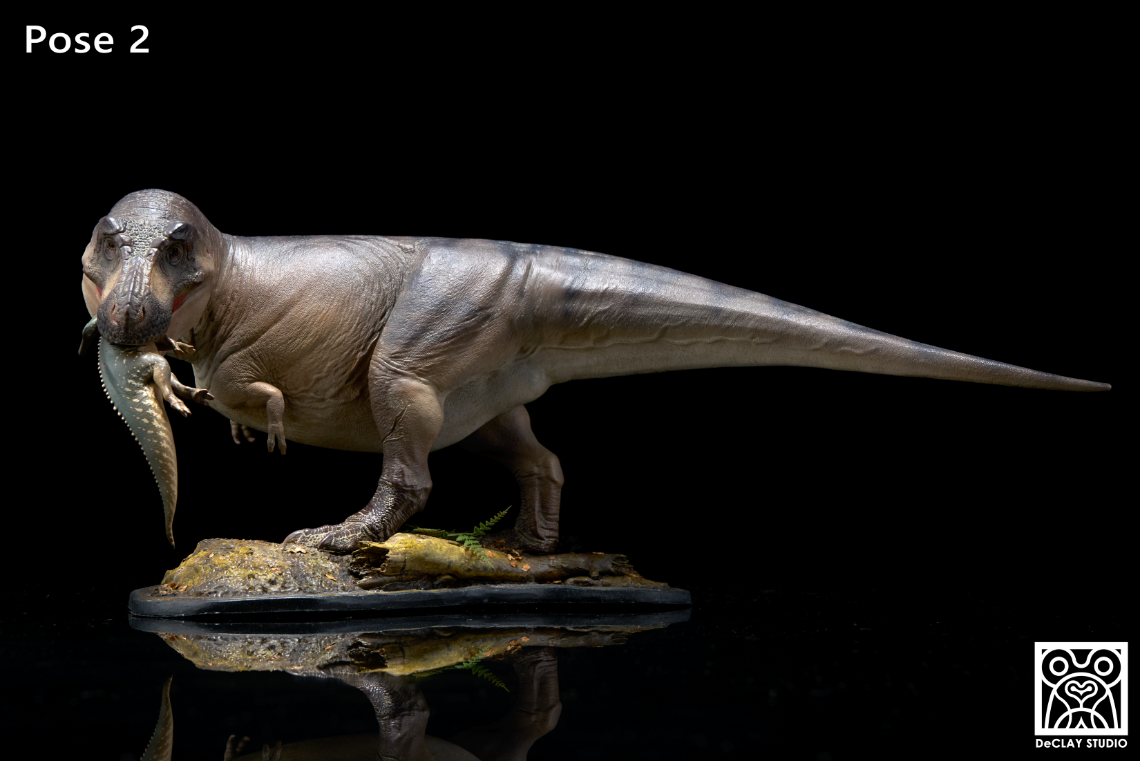 De CLAY Studio T. rex and Edmontosaurus Model