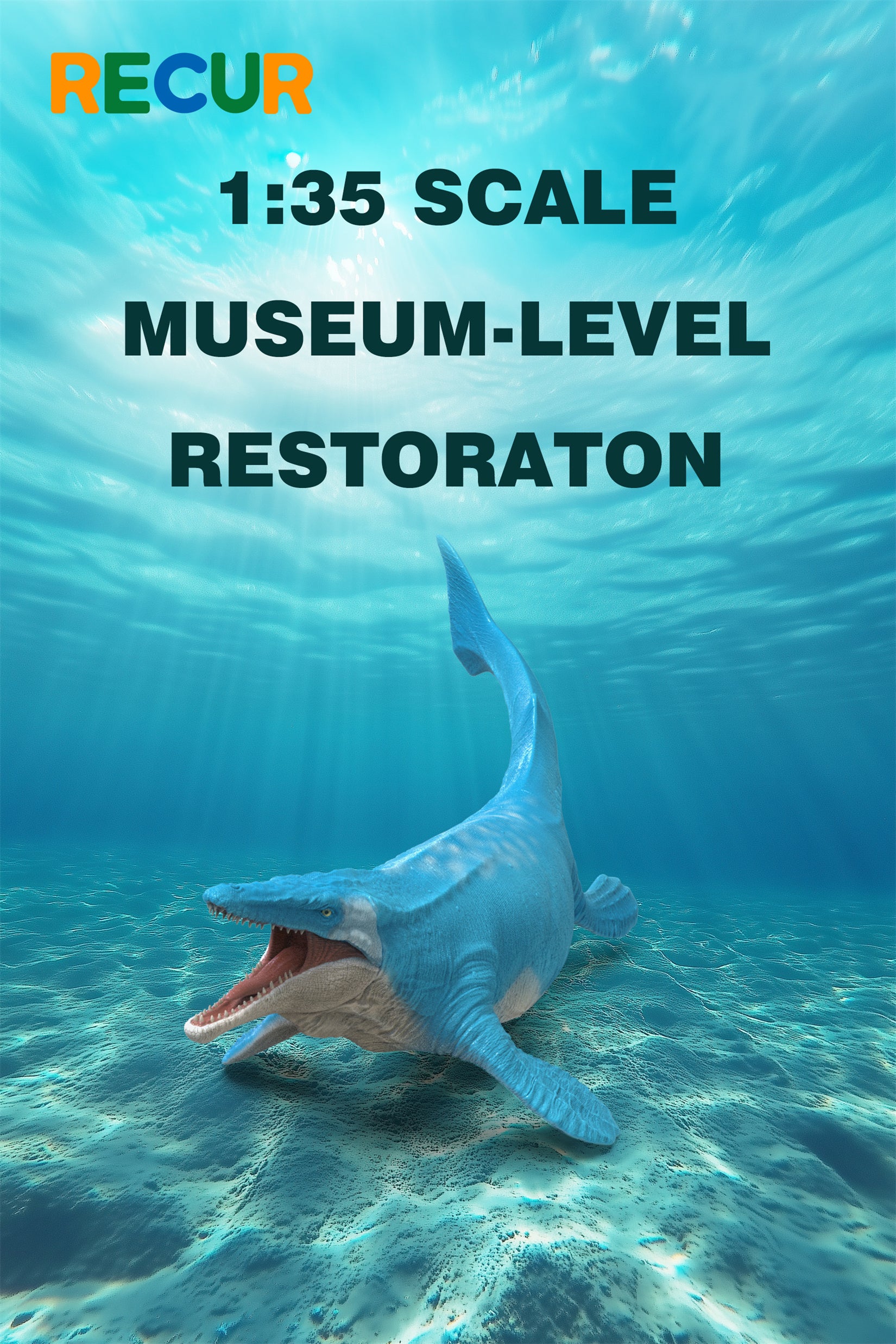 RECUR 1:35 Scale Mosasaurus Hoffmann Model