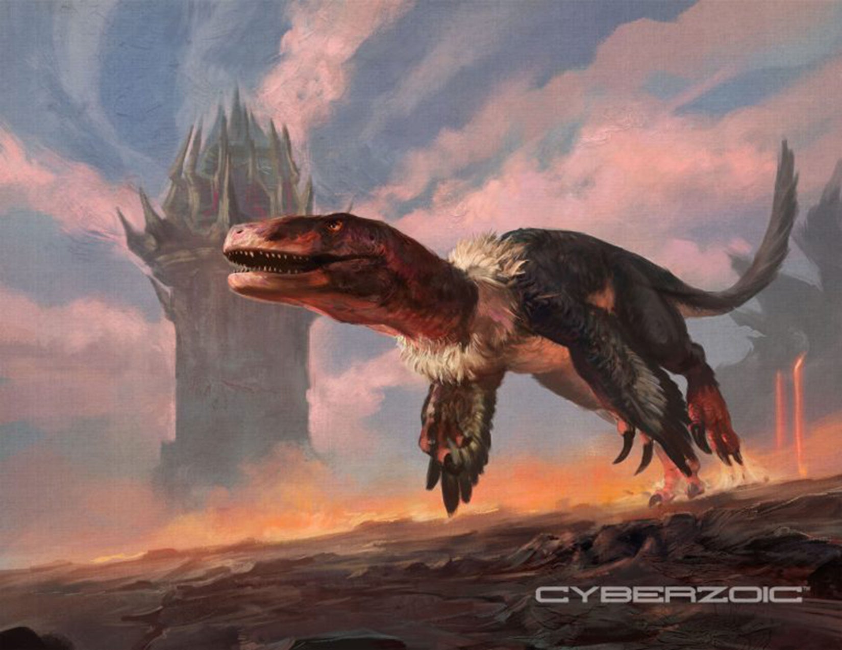 Beasts of the Mesozoic Achillobator giganticus- Cyberzoic- 1/18th scale action figure