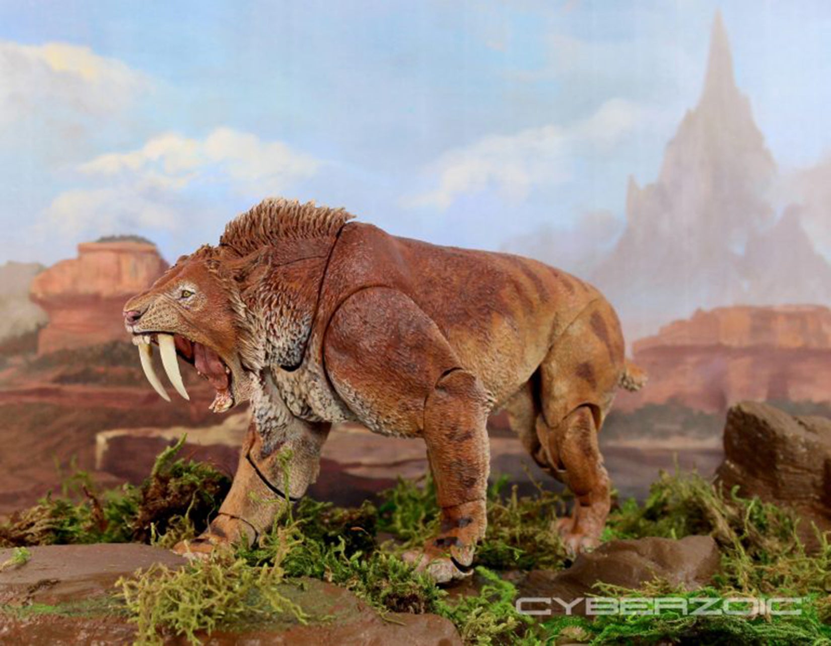 Beasts of the Mesozoic Smilodon populator- Cyberzoic 1/12th scale action figure