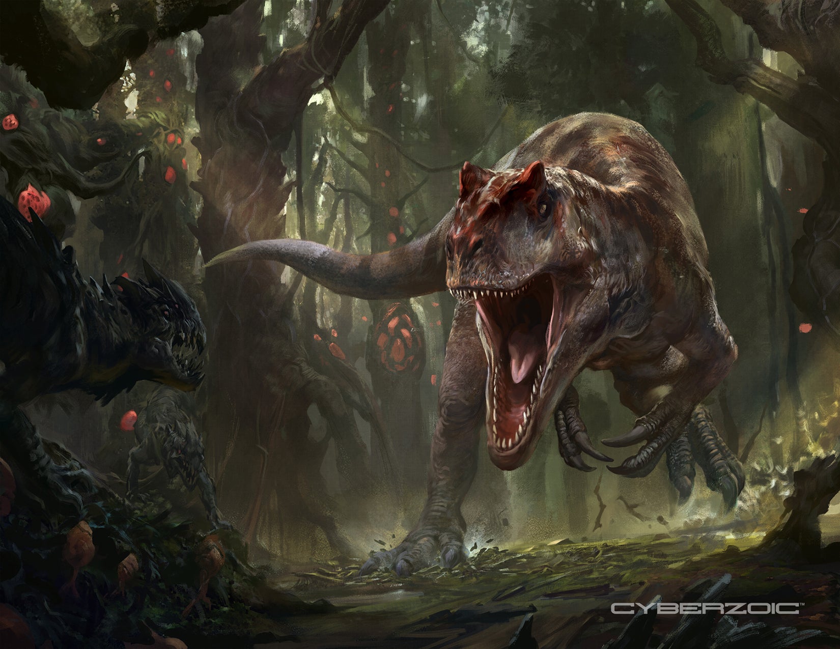 Beasts of the Mesozoic Allosaurus jimmadseni- Cyberzoic- 1/18th scale action figure
