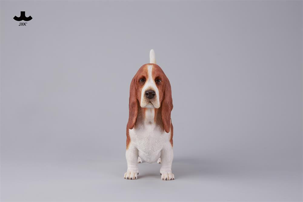 JXK Basset Hound Dog Model Animal Figure
