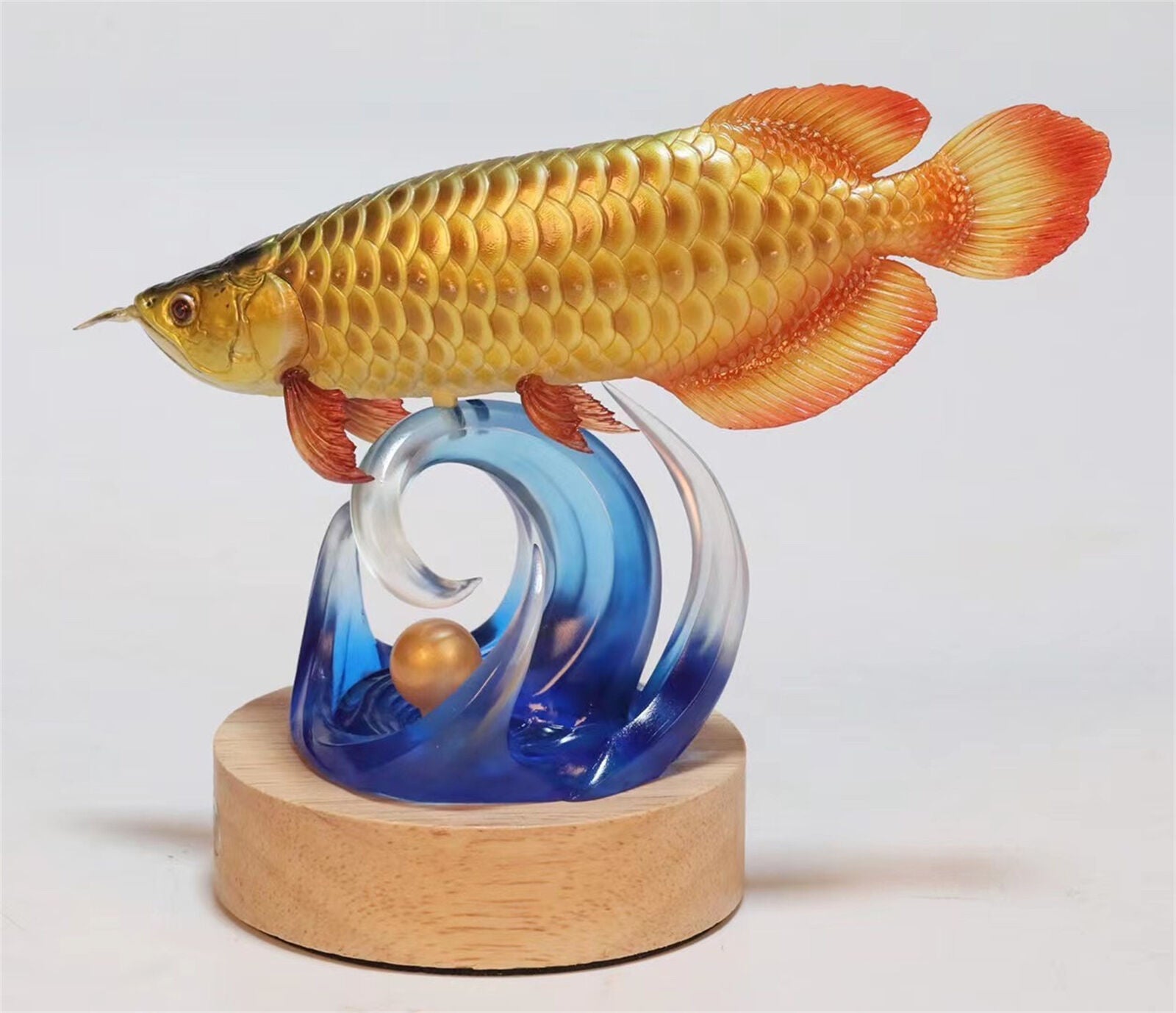 Goldfish Gold Arowana Model