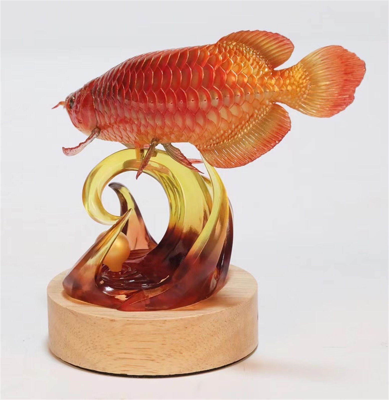 Goldfish Gold Arowana Model